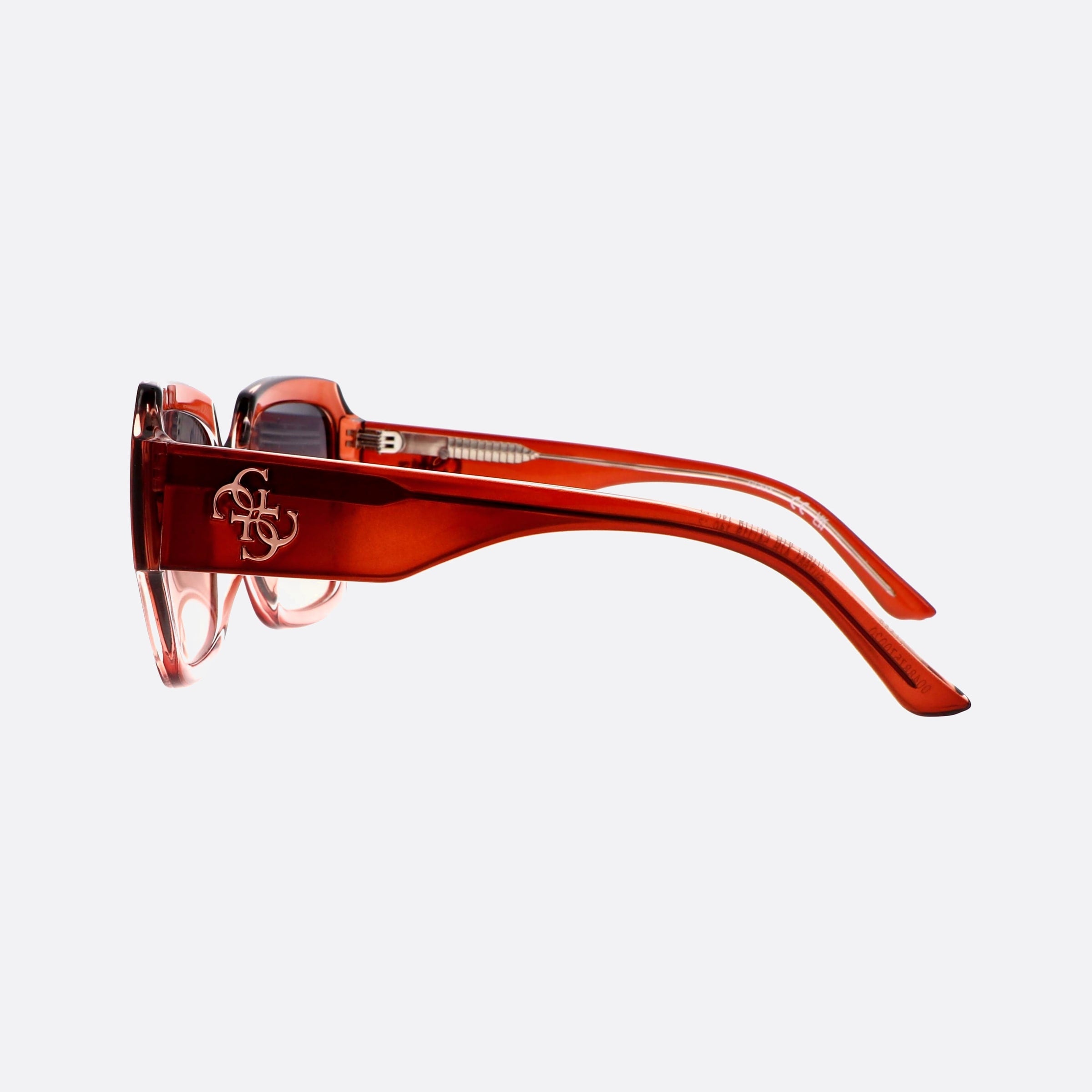 Guess 54mm Gu7681 47b Brown Square Unisex Sunglasses - Detail View