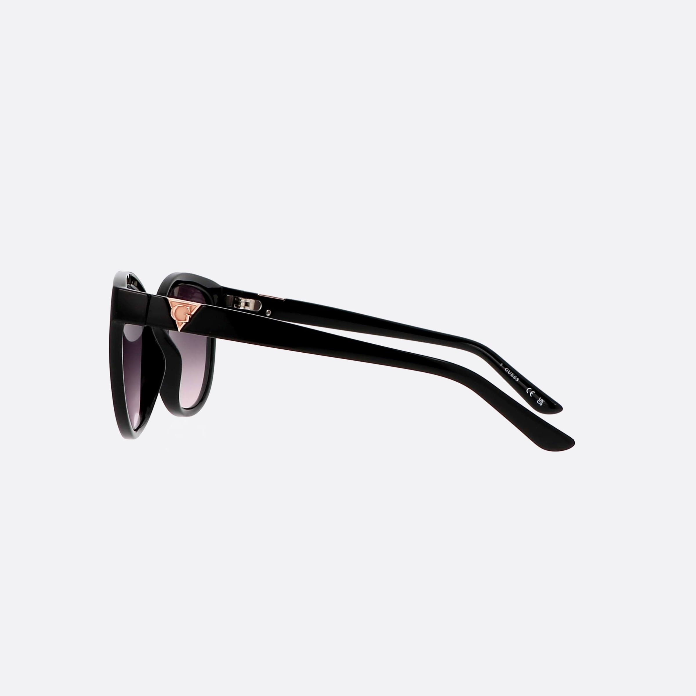 Guess 56mm Gu7877 01b Black Round Unisex Sunglasses - Detail View