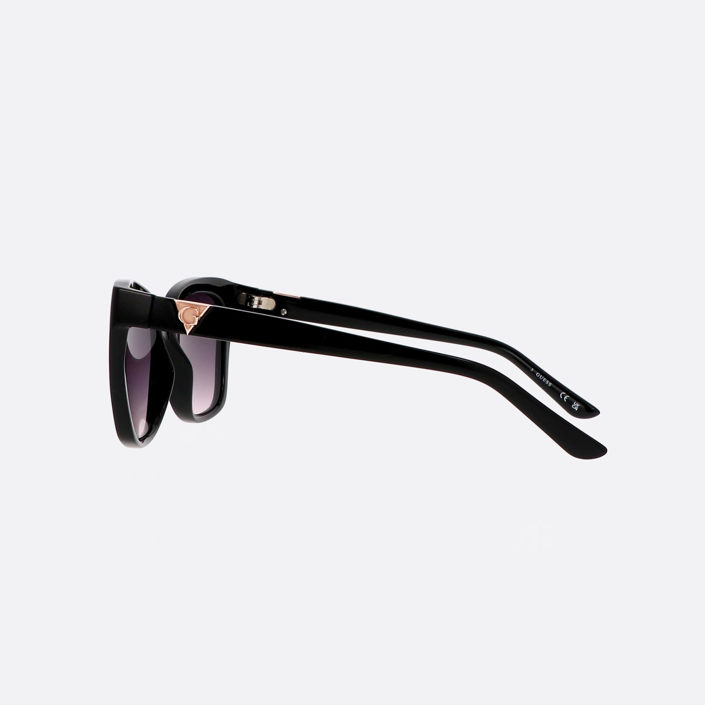 Guess 55mm Gu7878 01b Black Square Unisex Sunglasses - Detail View