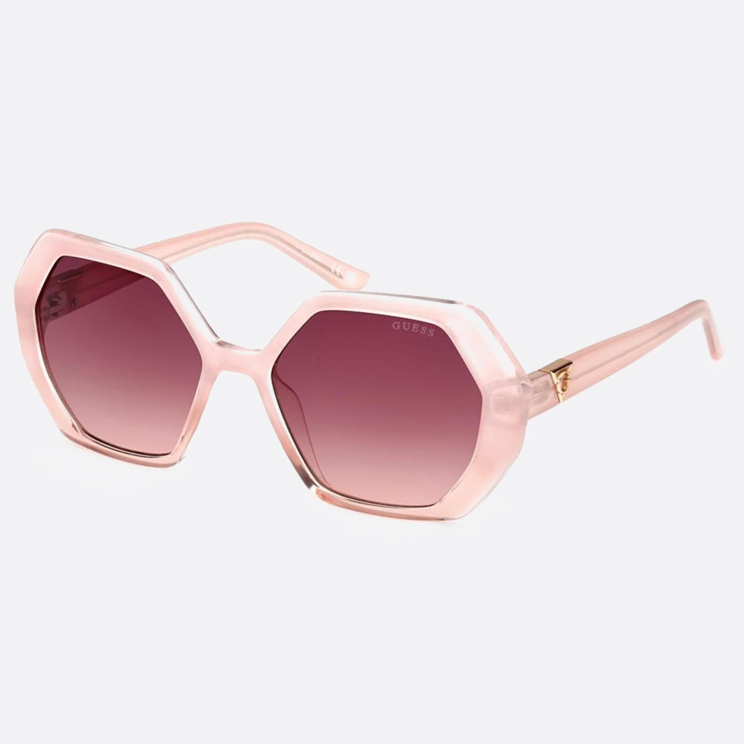Guess 54mm Gu7879 74t Pink Visor Women Sunglasses - Side View
