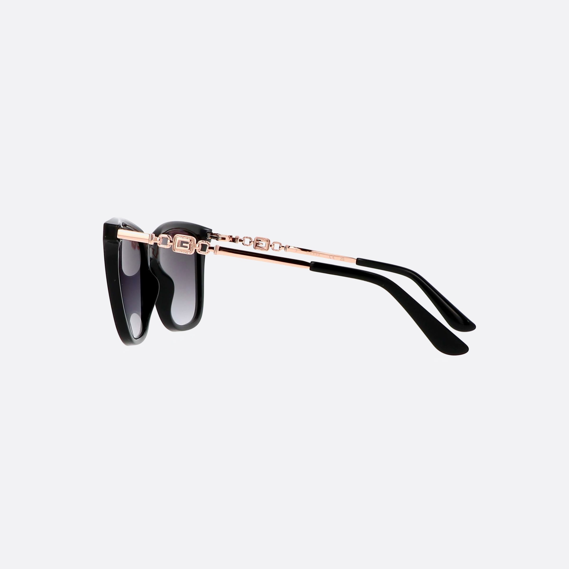 Guess 53mm Gu7886 01b Black Square Unisex Sunglasses - Detail View