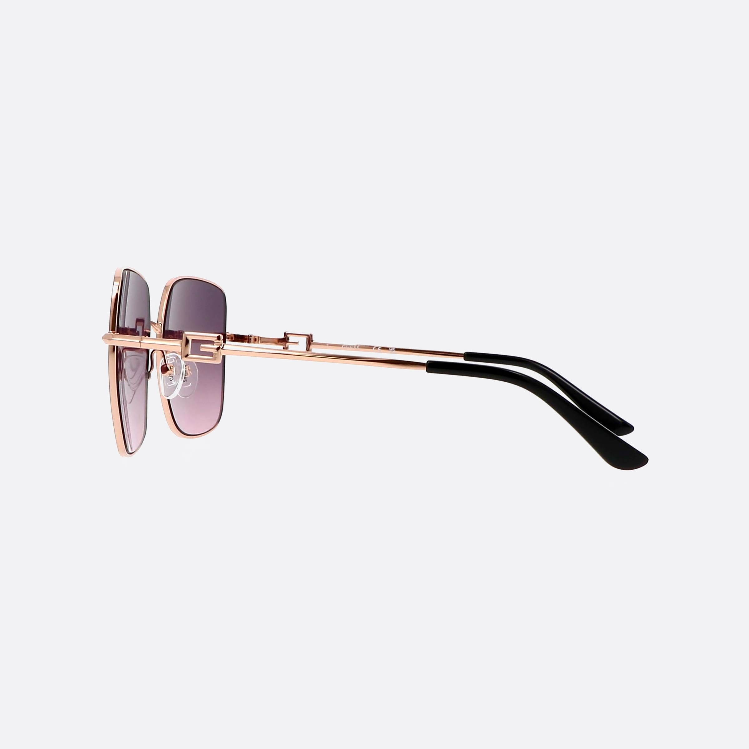 Guess 58mm Gu7906 05b Black Square Unisex Sunglasses - Detail View