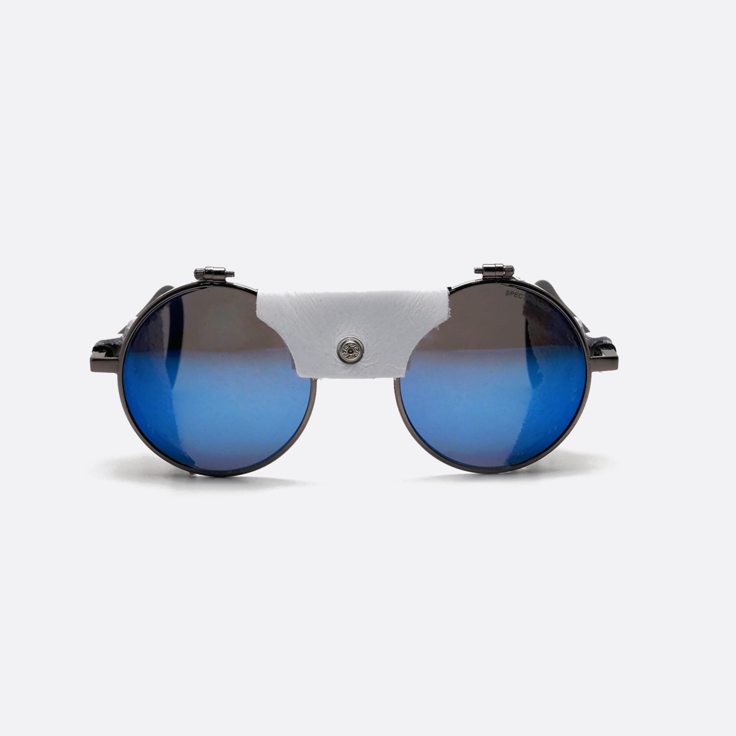 Julbo 51mm Vermont J010 Vermont Vermont Silver Round Unisex Sunglasses - Side View