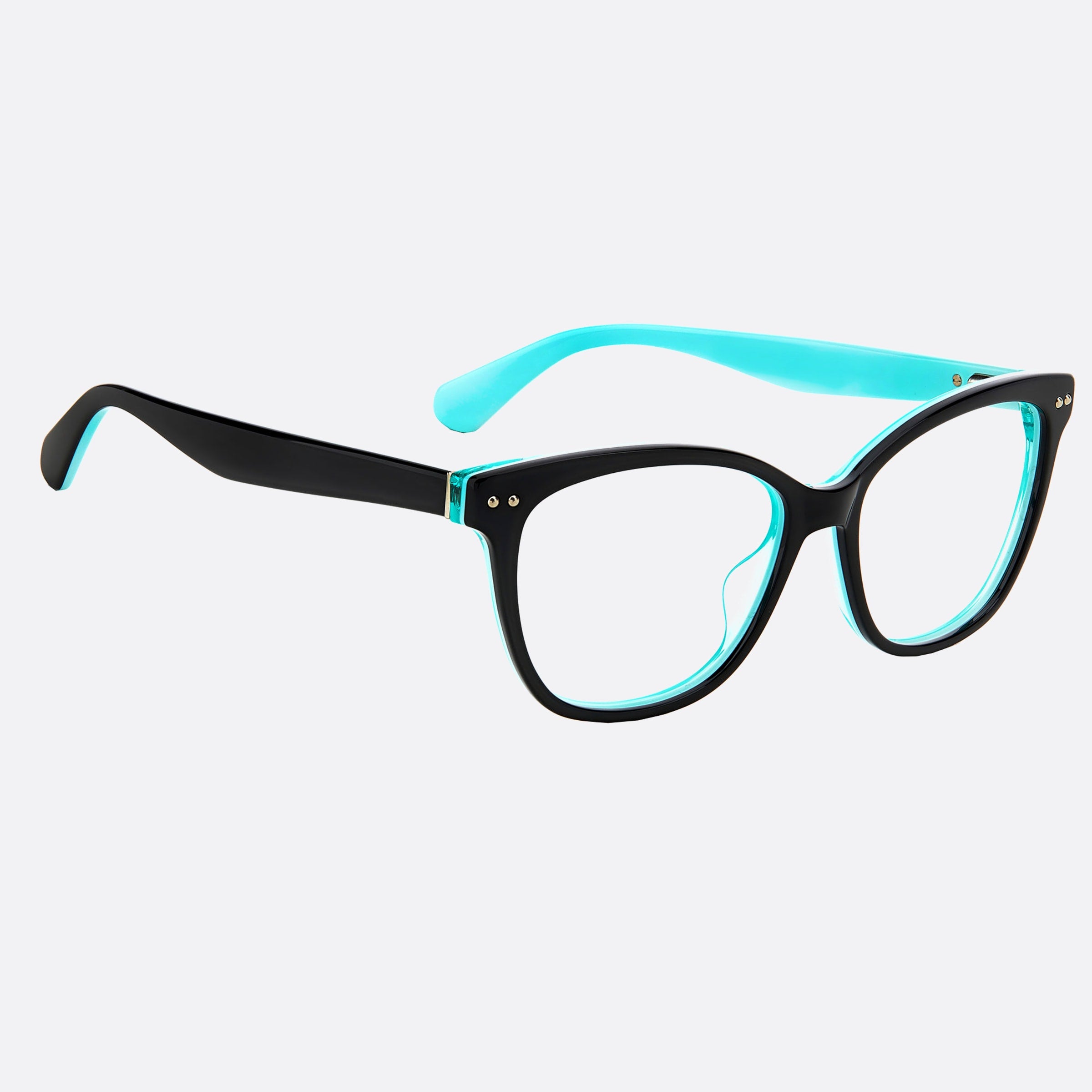 Kate 53mm Spade Adrie D51 Black Squared Women Eyeglasses - Detail View