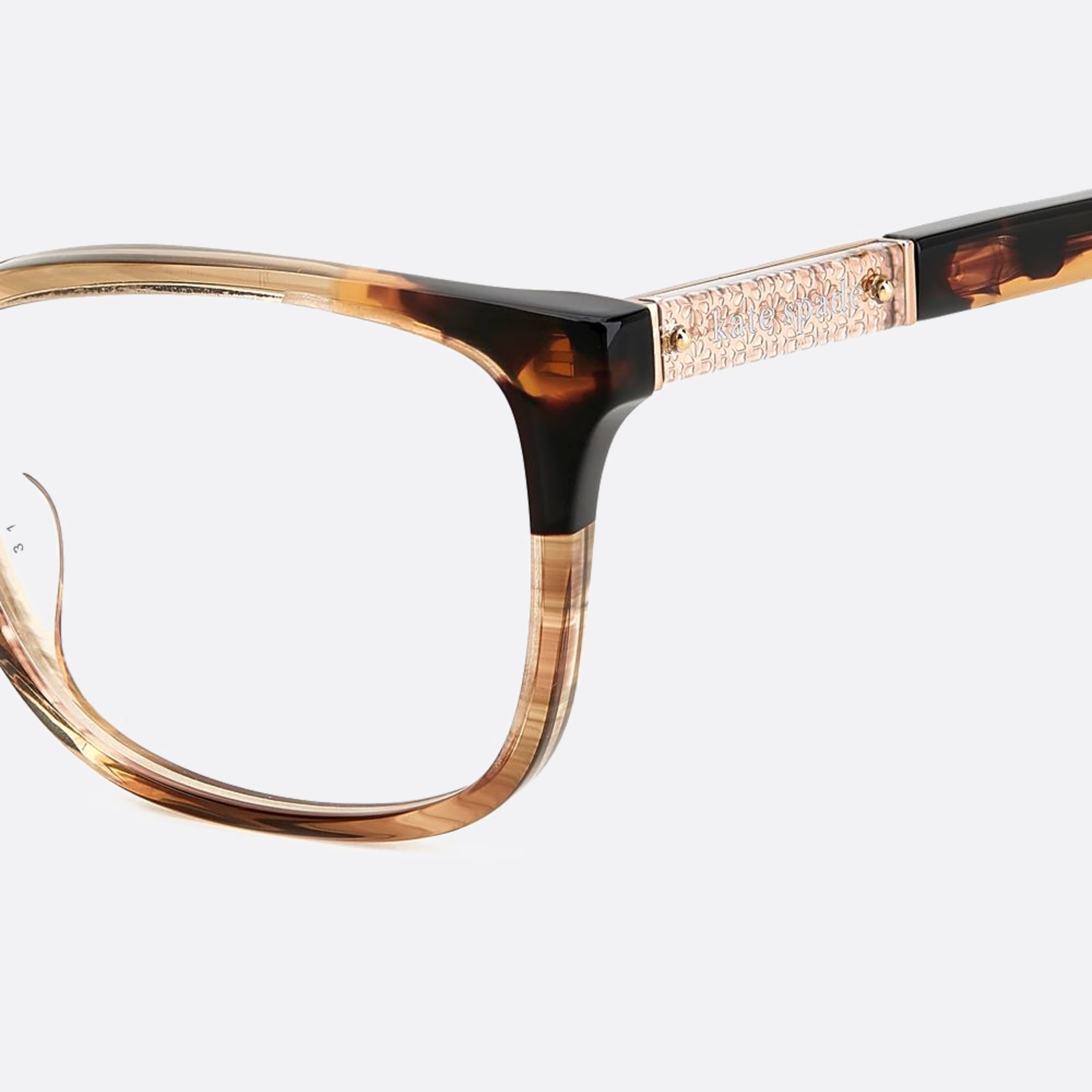 Kate 55mm Spade Amabella 2oh Brown Geometric Women Eyeglasses - Detail View