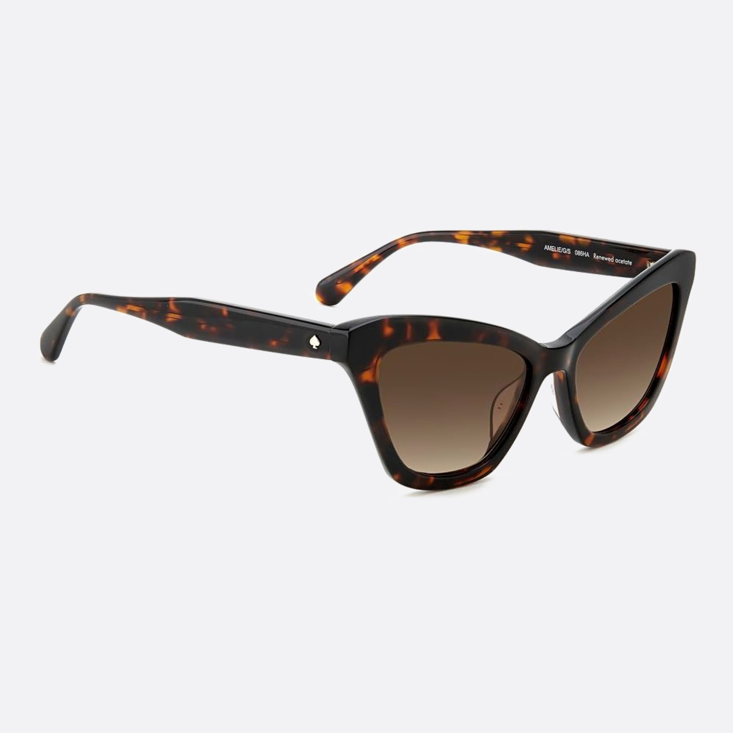Kate 54mm Spade Amelie Havana Squared Women Sunglasses - Detail View