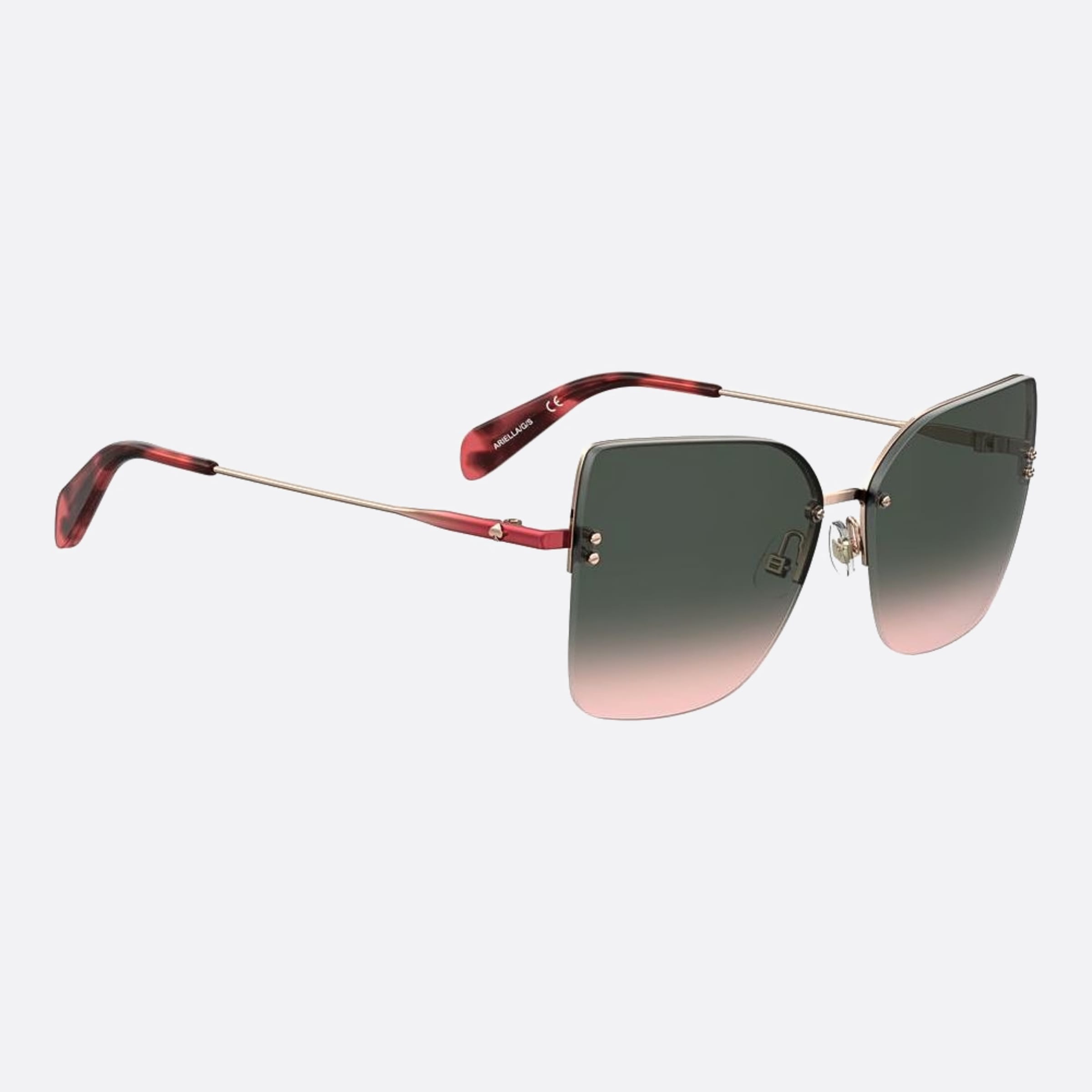 Kate 58mm Spade Ariella Au2 Gold Geometric Women Sunglasses - Detail View