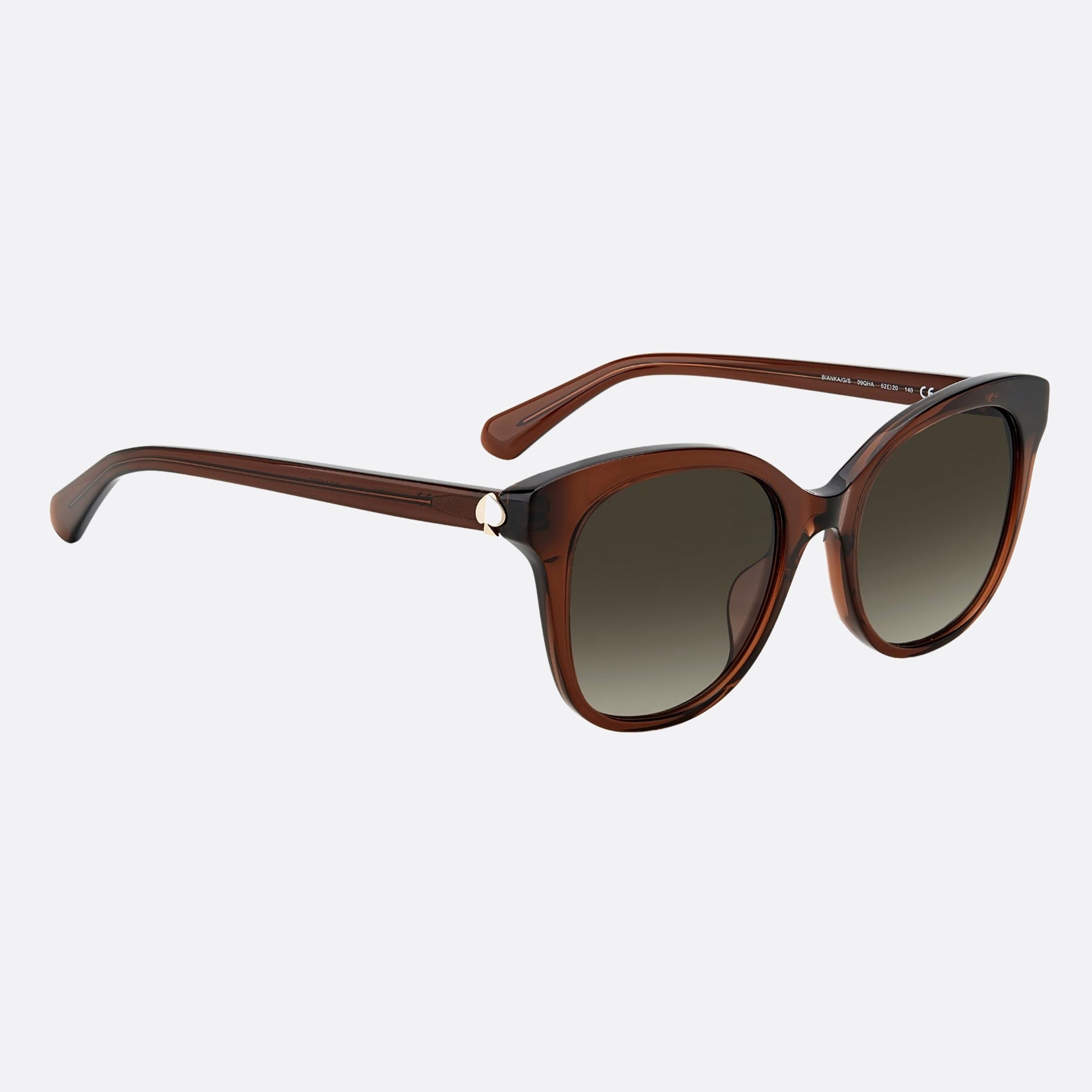 Kate 52mm Spade Bianka 09q Brown Geometric Women Sunglasses - Detail View