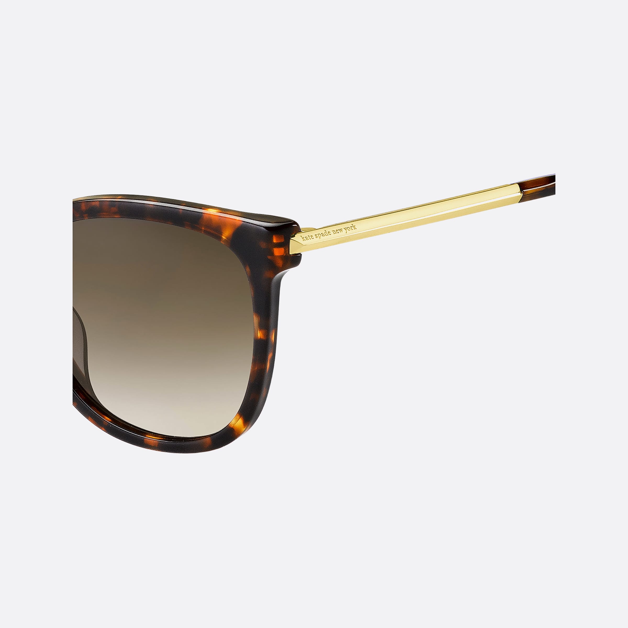 Kate 55mm Spade Britton Havana Geometric Polarized Women Sunglasses - Detail View