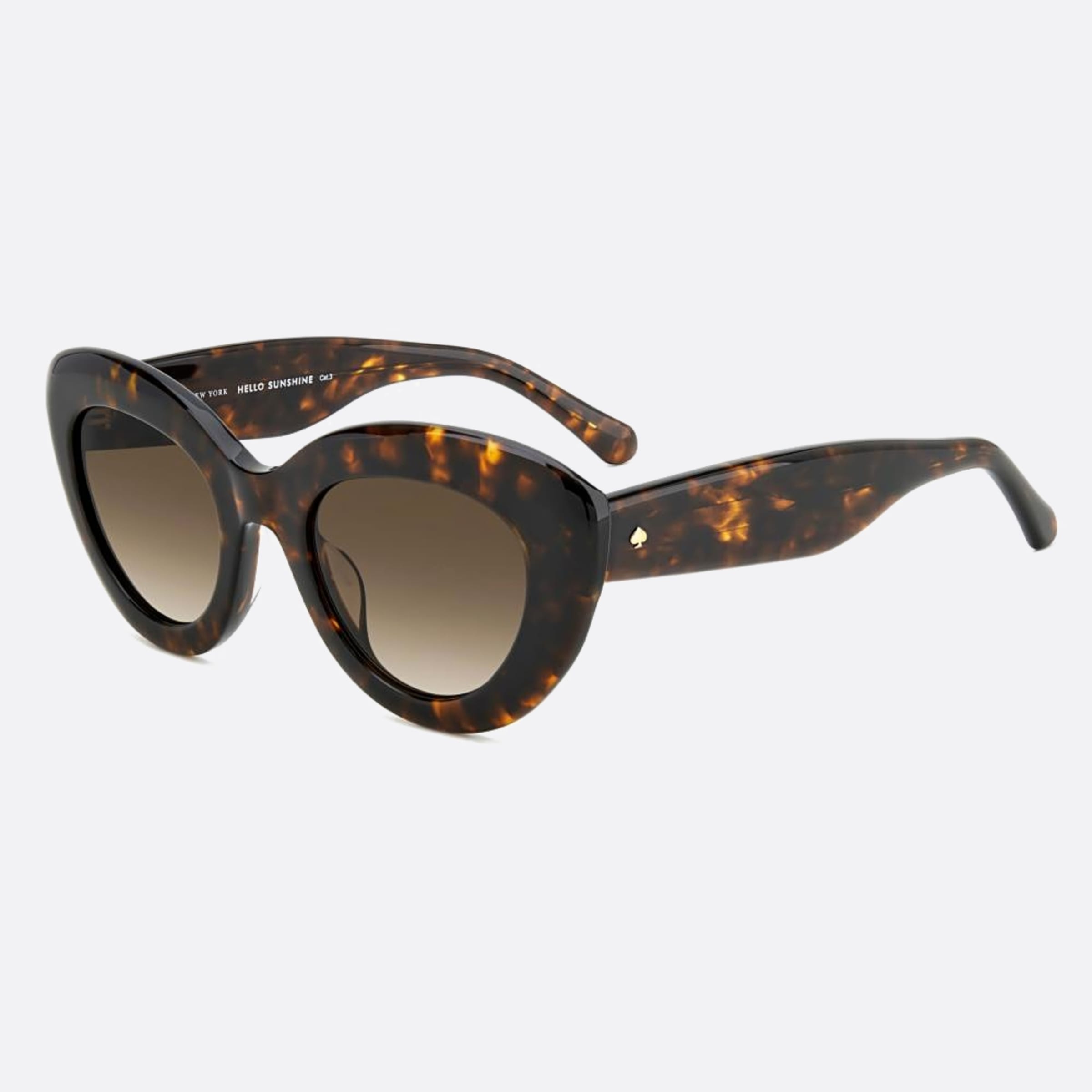 Kate 50mm Spade Capri Havana Pantos Women Sunglasses - Side View