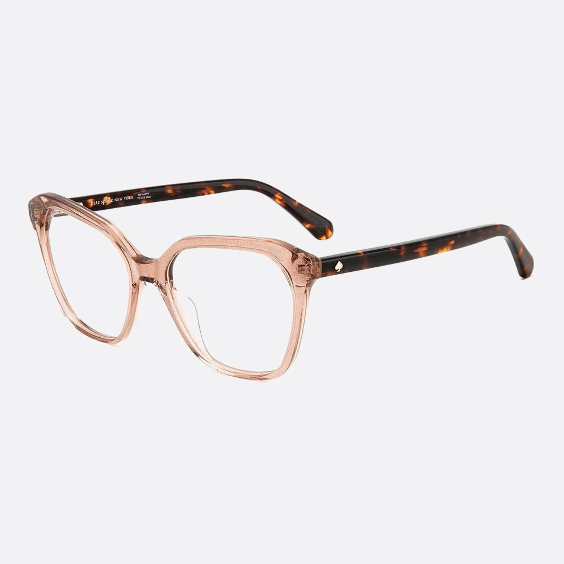 Kate 53mm Spade Cinzia Sqg Havana Geometric Women Eyeglasses - Side View