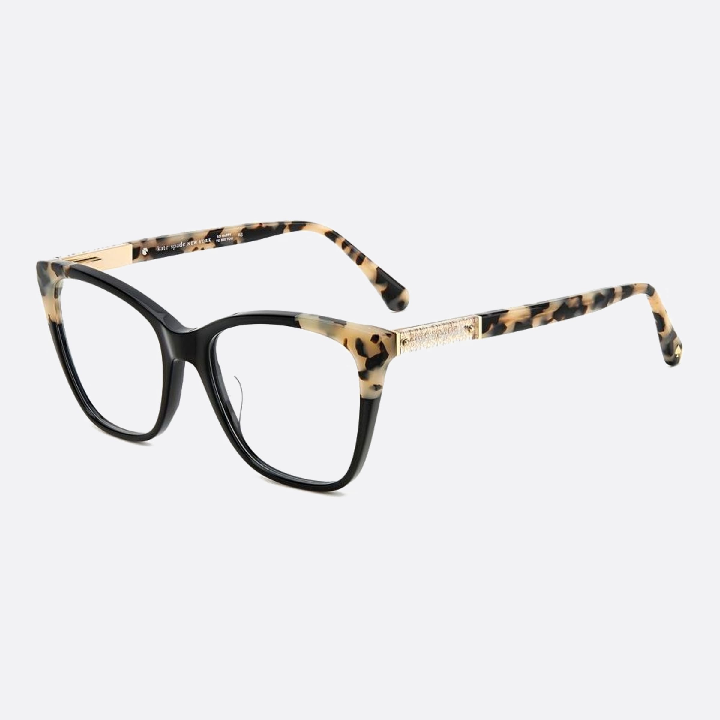Kate 53mm Spade Clio Black Cat Eye Women Eyeglasses - Side View