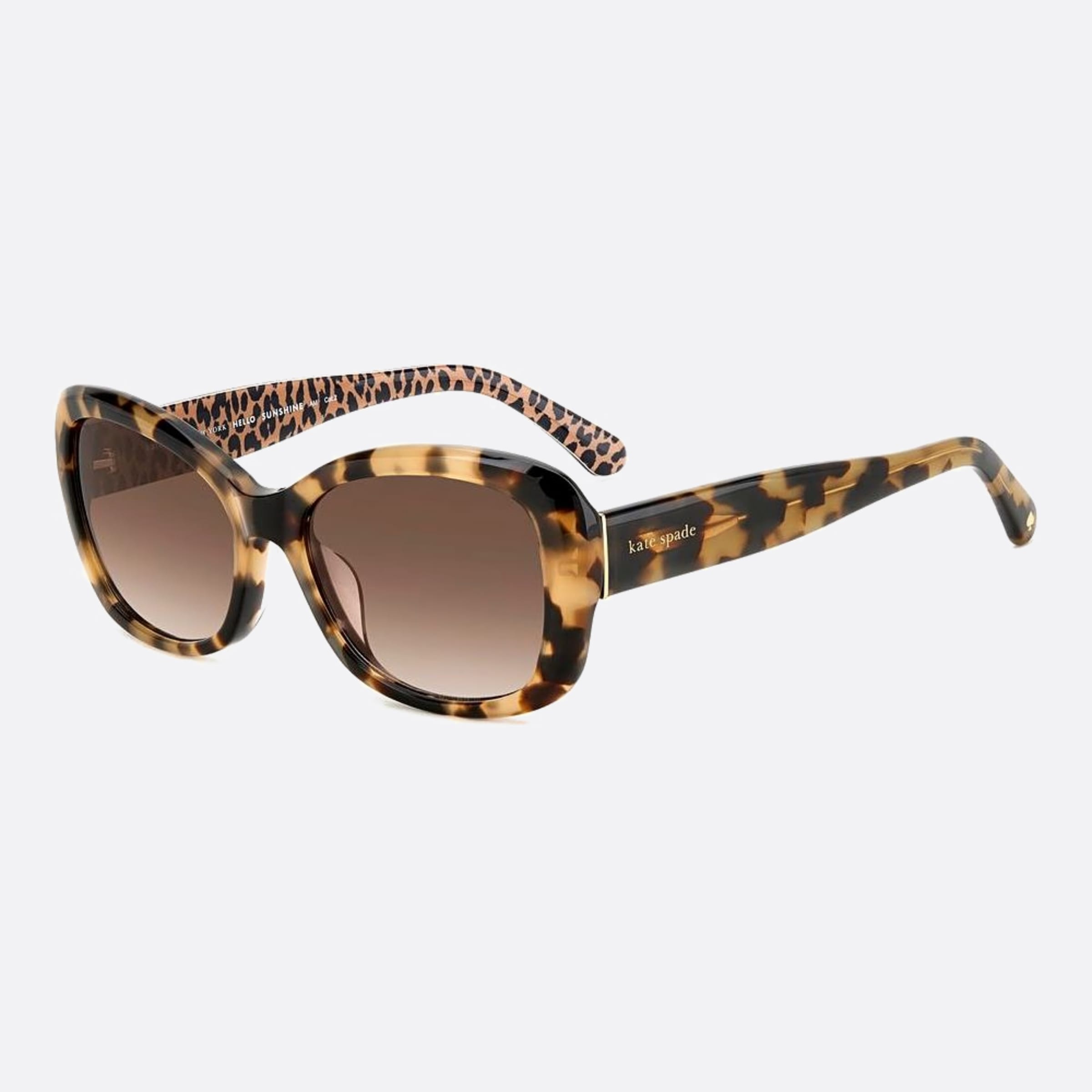 Kate 55mm Spade Elowen 1nr Havana Visor Women Sunglasses - Side View