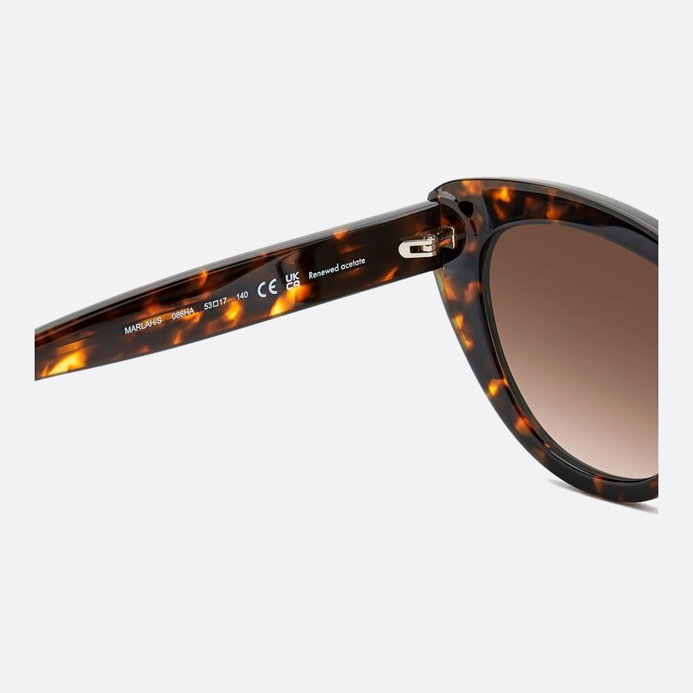 Kate 53mm Spade Marlah Havana Butterfly Women Sunglasses - Detail View