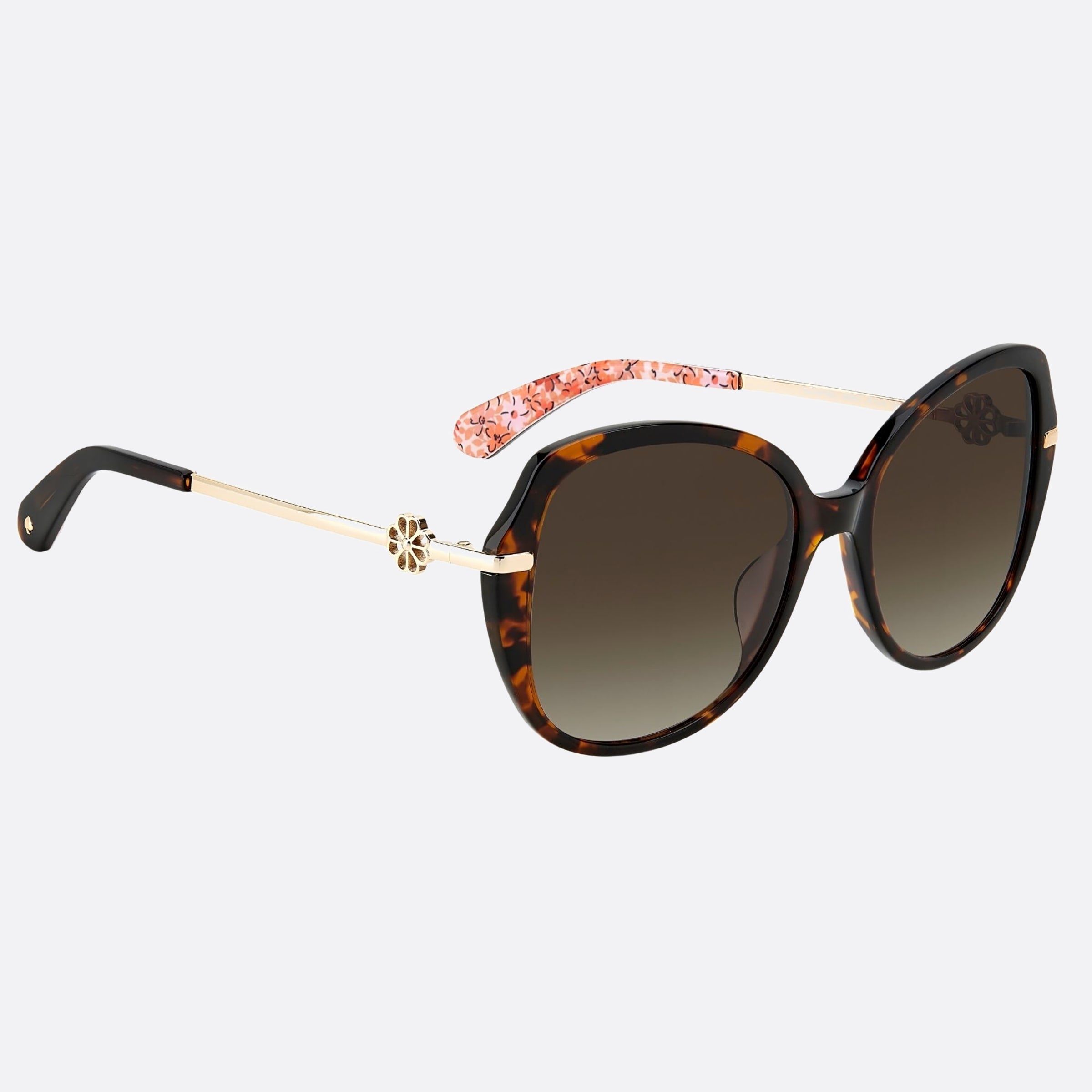 Kate 57mm Spade Taliyah Havana Squared Women Sunglasses - Detail View