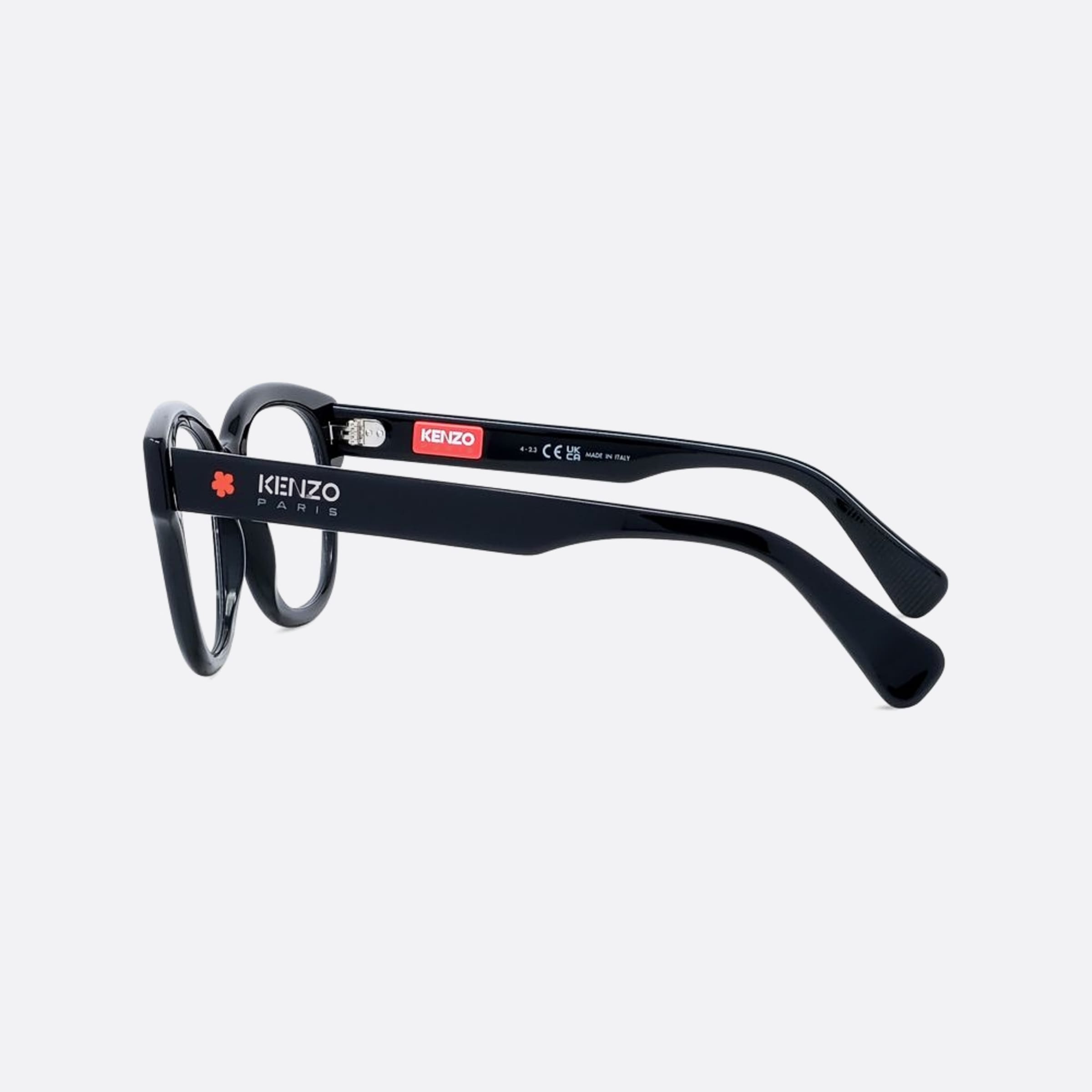 Kenzo 51mm Black Geometric Women Eyeglasses - Detail View