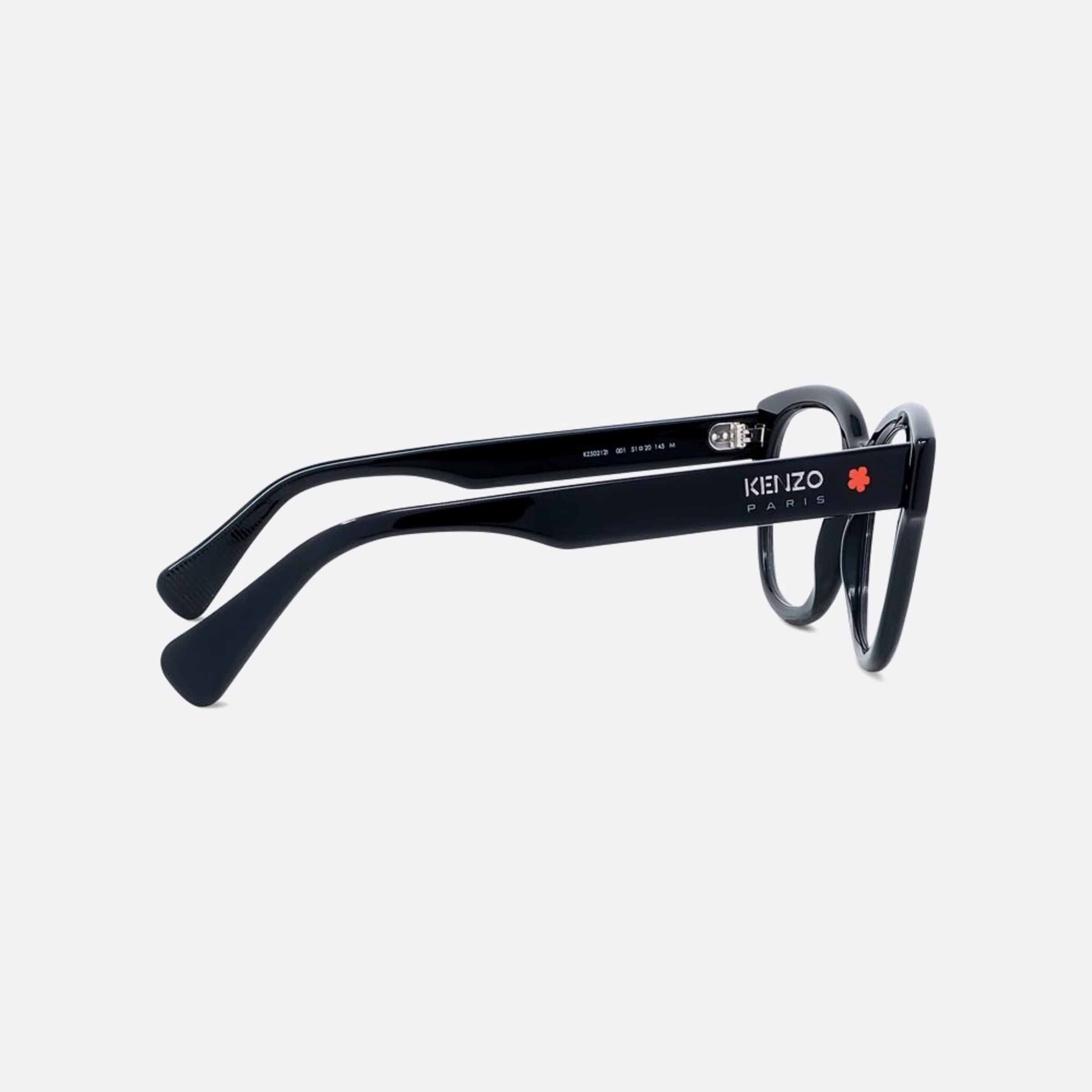Kenzo 51mm Black Geometric Women Eyeglasses - Additional Angle