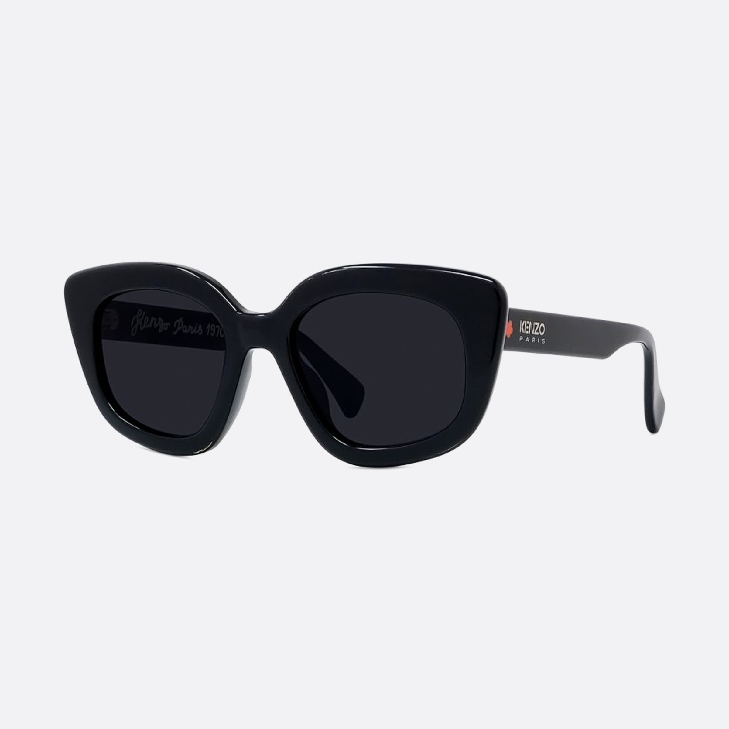 Kenzo 52mm 01a Black Butterfly Unisex Sunglasses - Side View