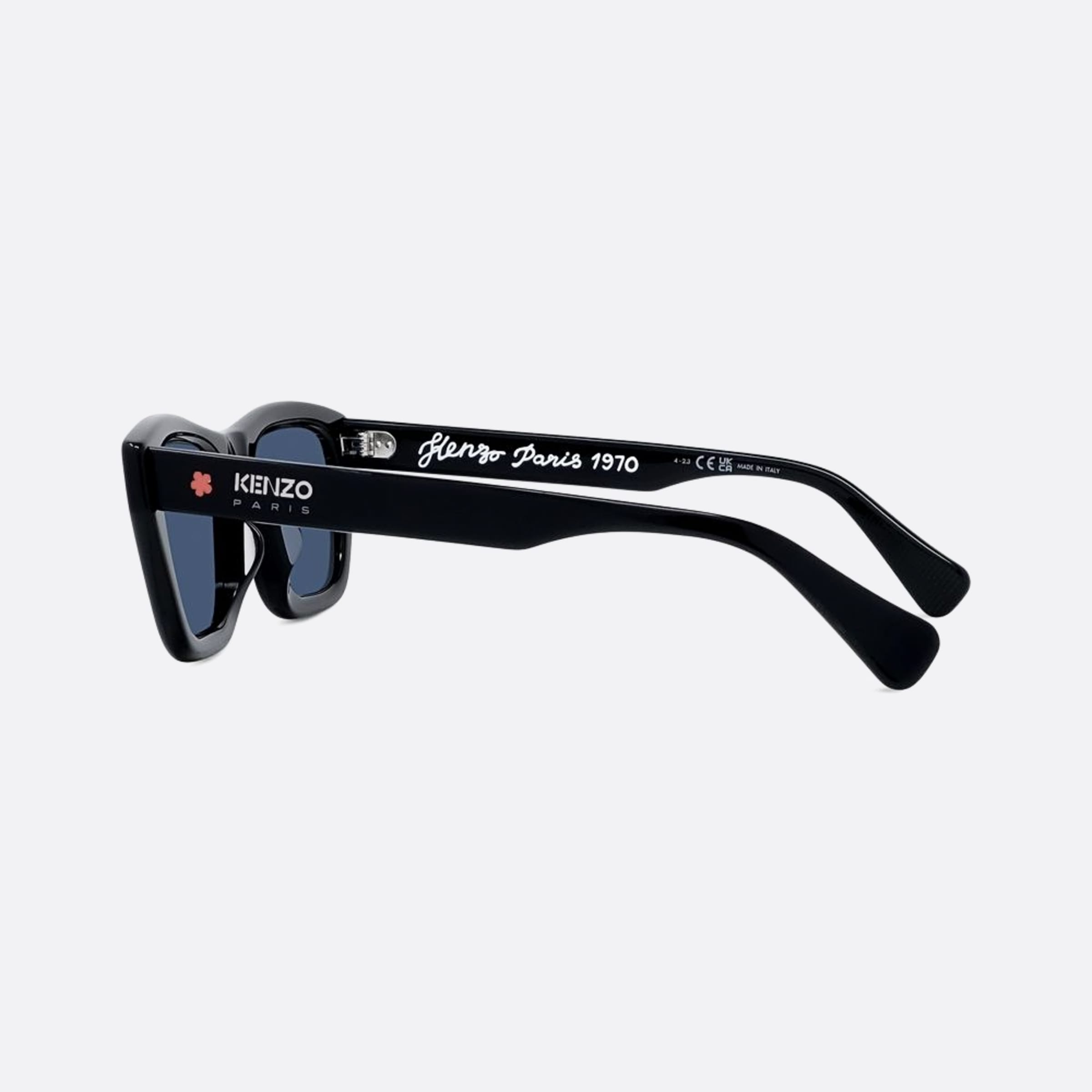 Kenzo 52mm 01v Black Geometric Unisex Sunglasses - Detail View