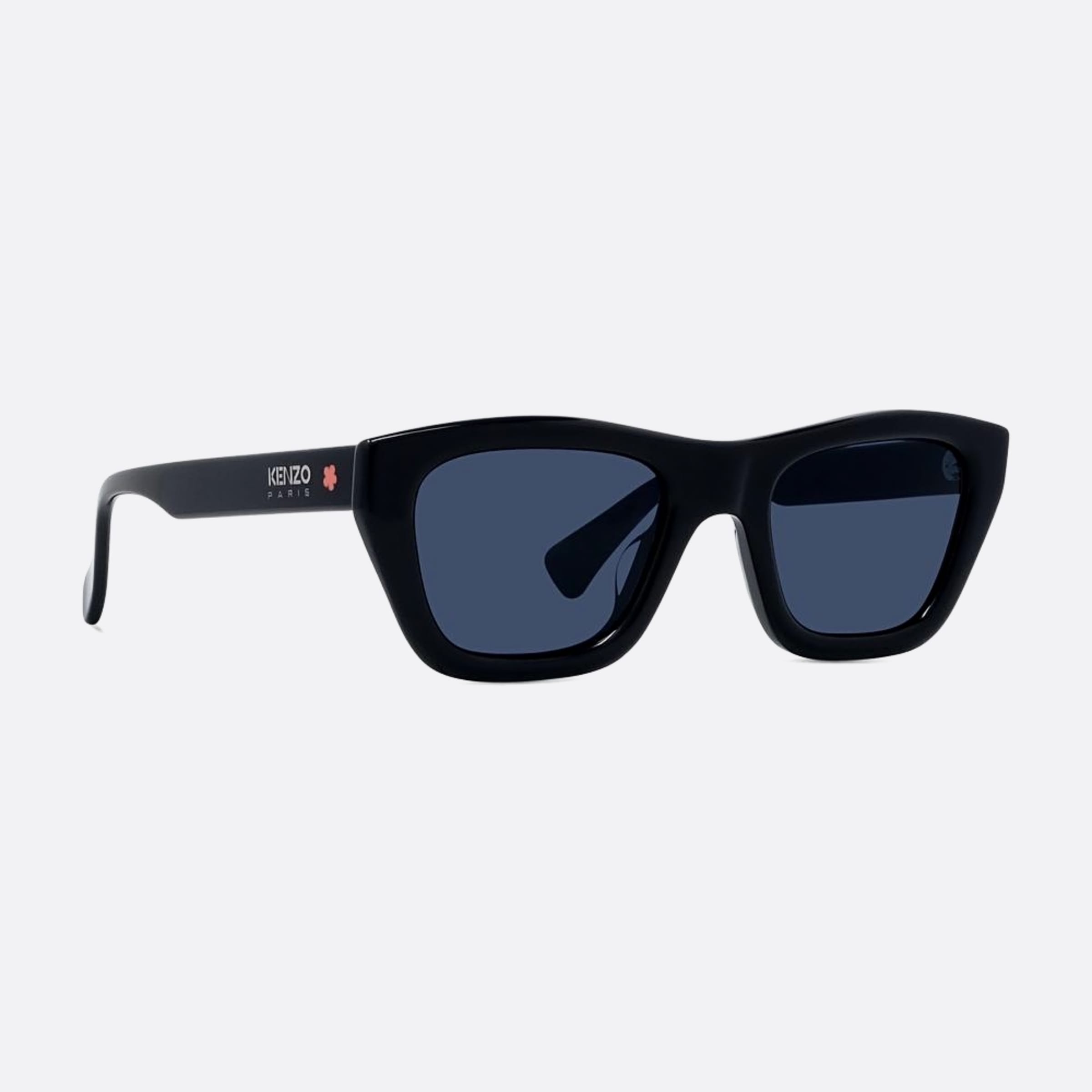 Kenzo 52mm 01v Black Geometric Unisex Sunglasses - Additional Angle