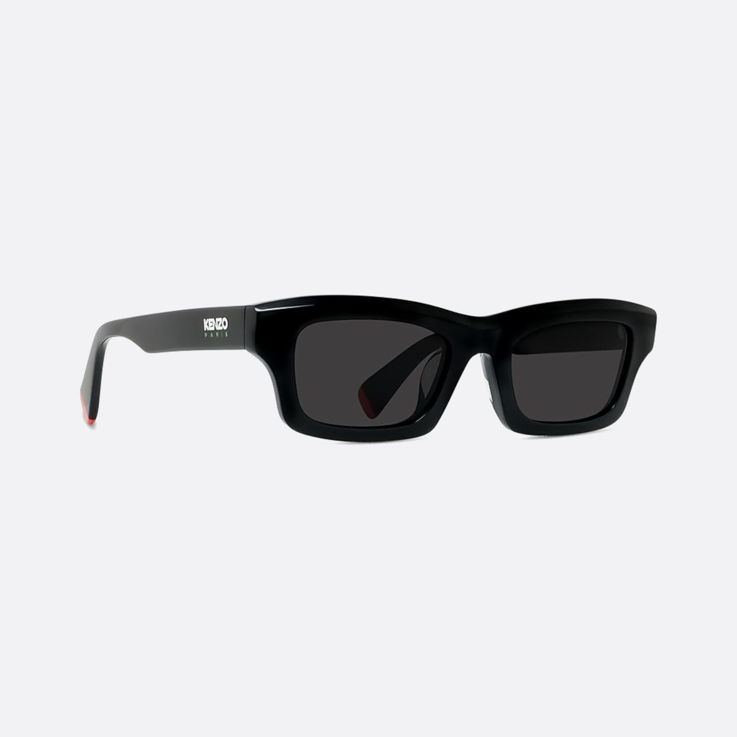 Kenzo 50mm Aka 01a Black Rectangle Unisex Sunglasses - Additional Angle