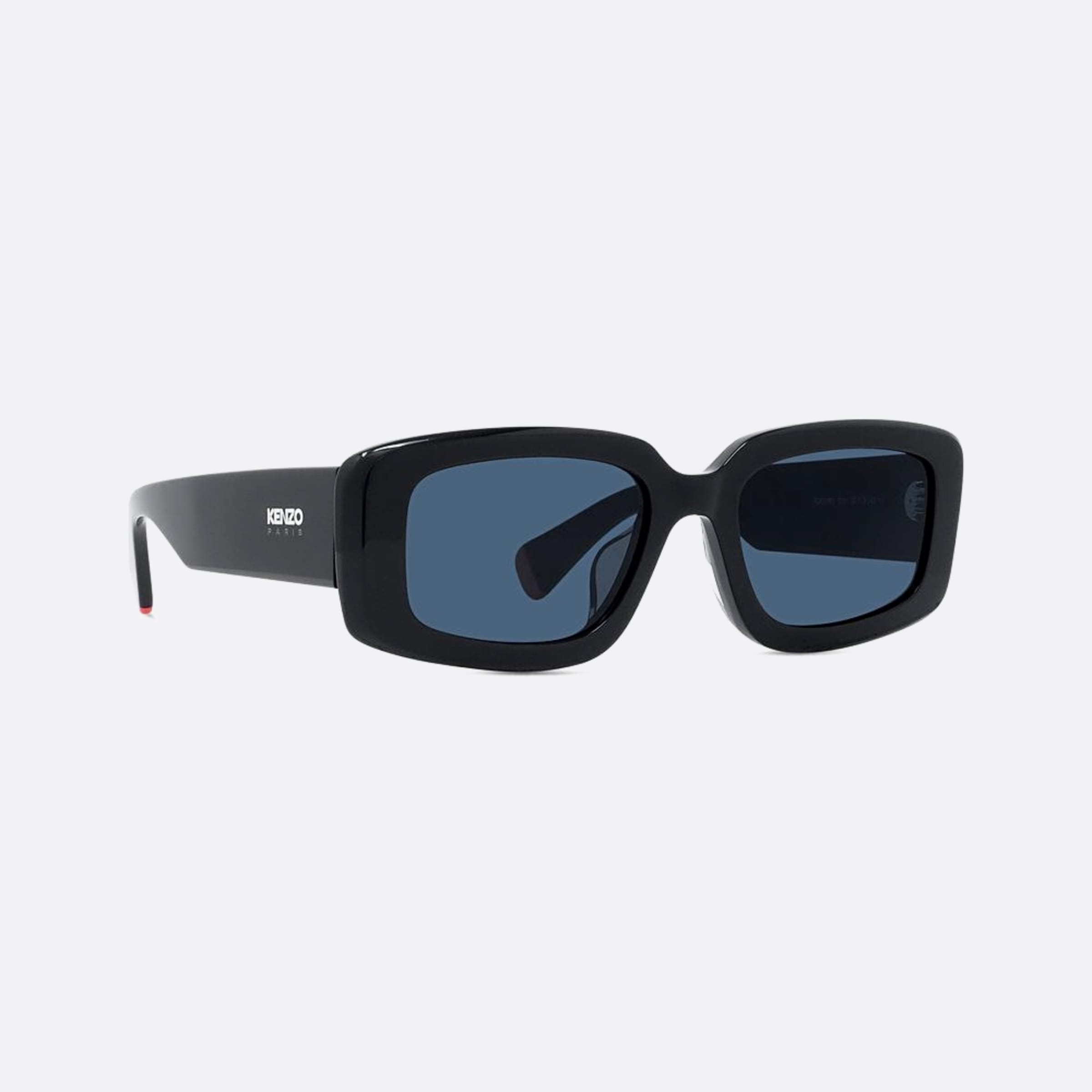 Kenzo 52mm Aka 01v Black Rectangle Unisex Sunglasses - Additional Angle