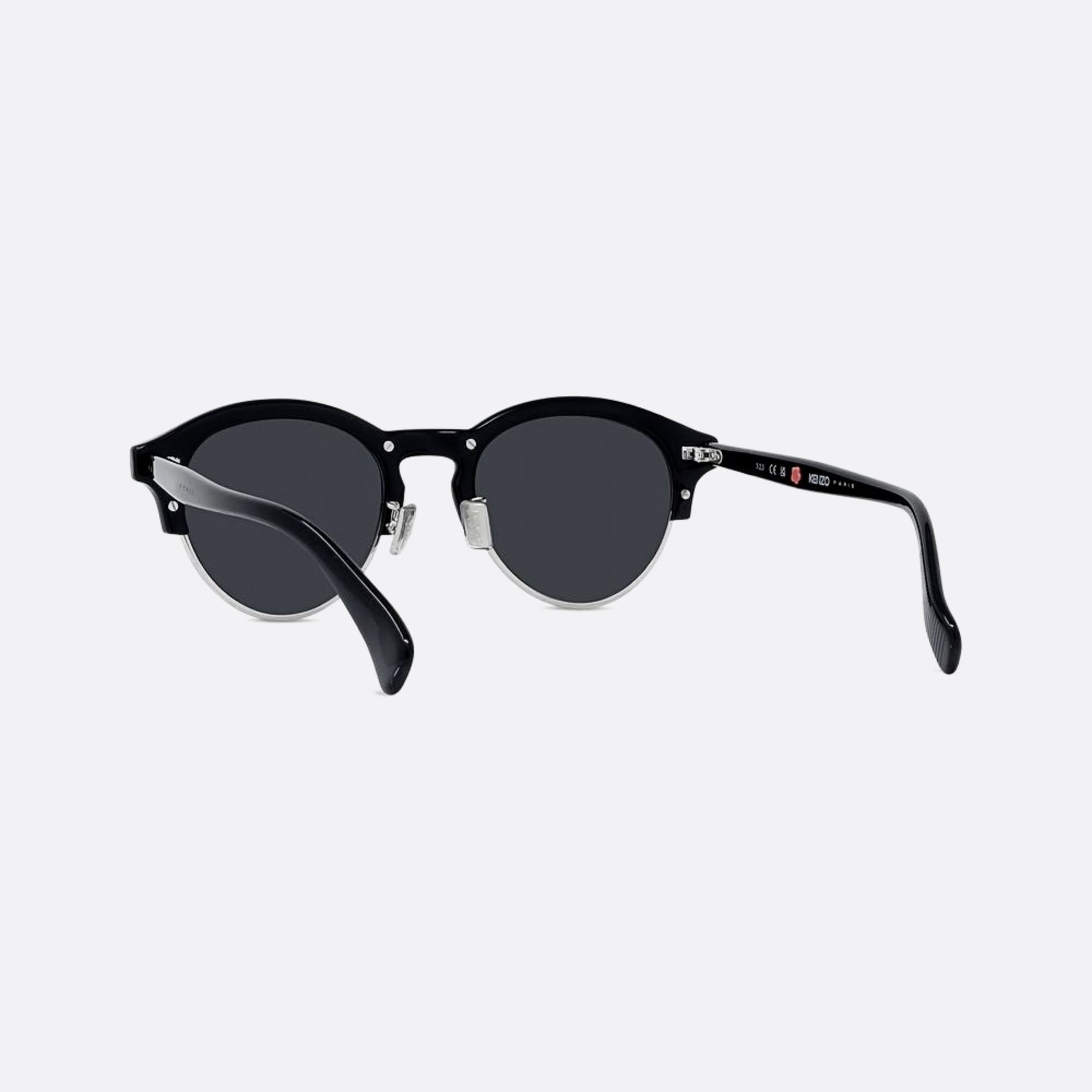 Kenzo 50mm Boke Flower 01a Black Round Unisex Sunglasses - Lifestyle Shot