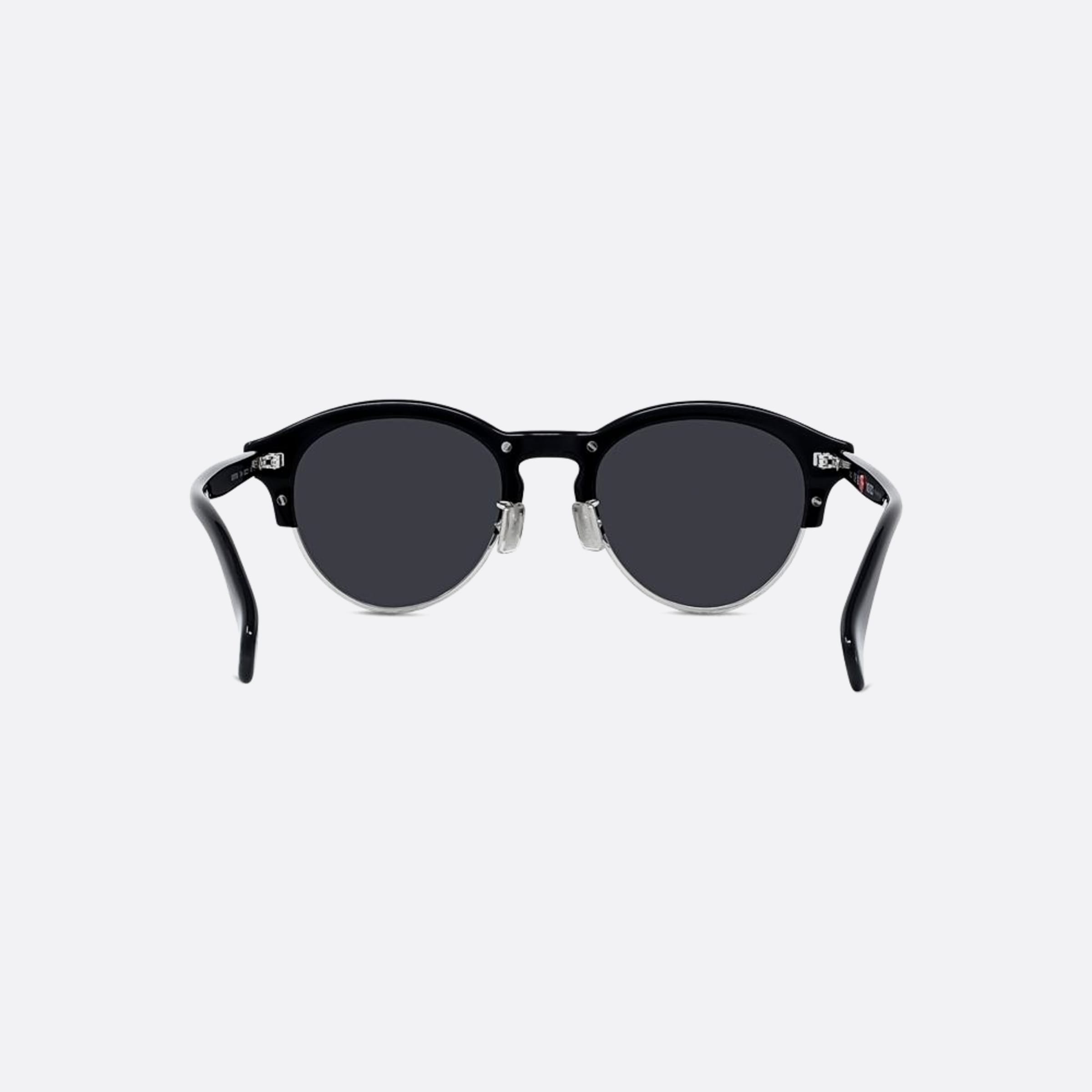 Kenzo 50mm Boke Flower 01a Black Round Unisex Sunglasses - Additional Angle