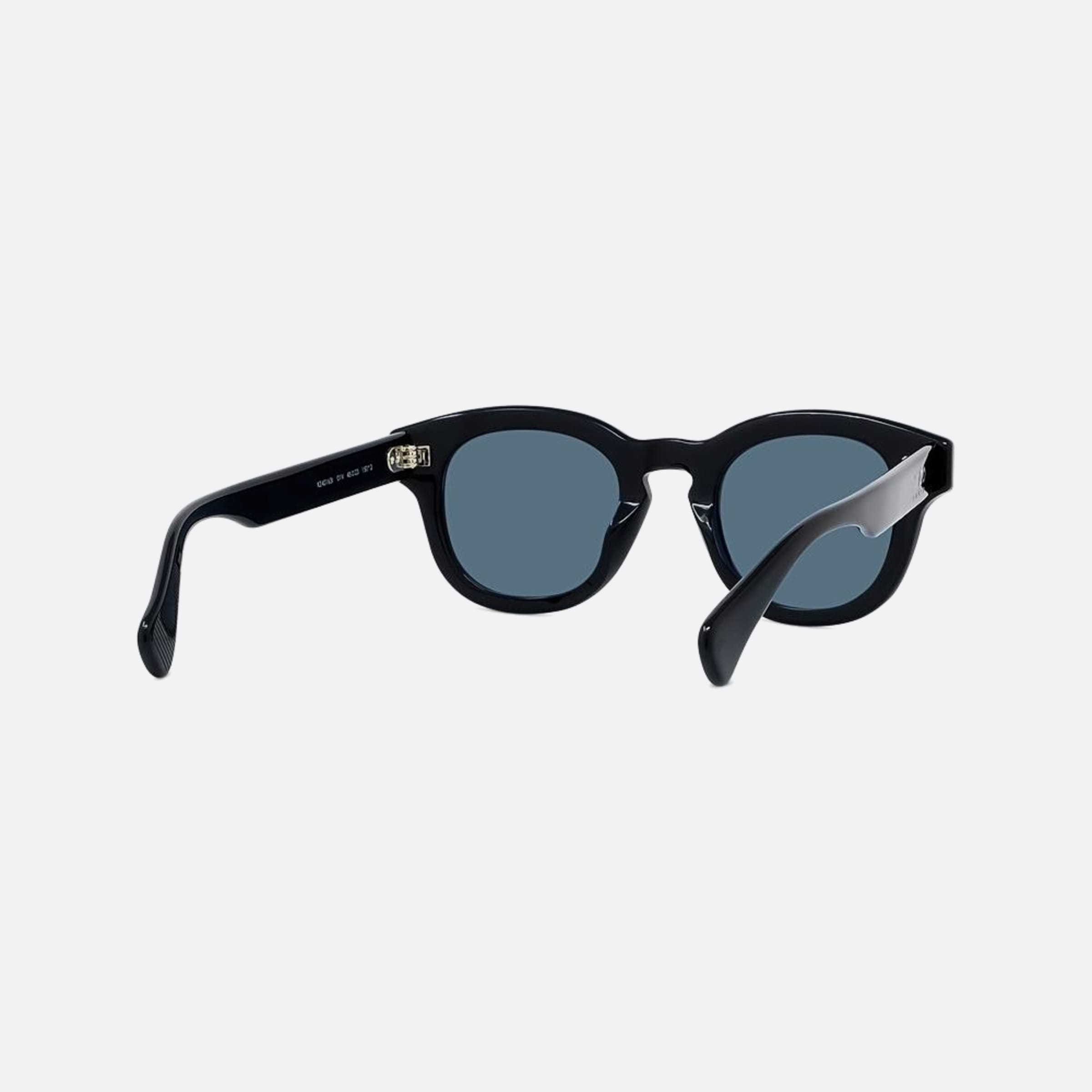Kenzo 48mm Boke Flower 01v Black Round Unisex Sunglasses - Additional Angle