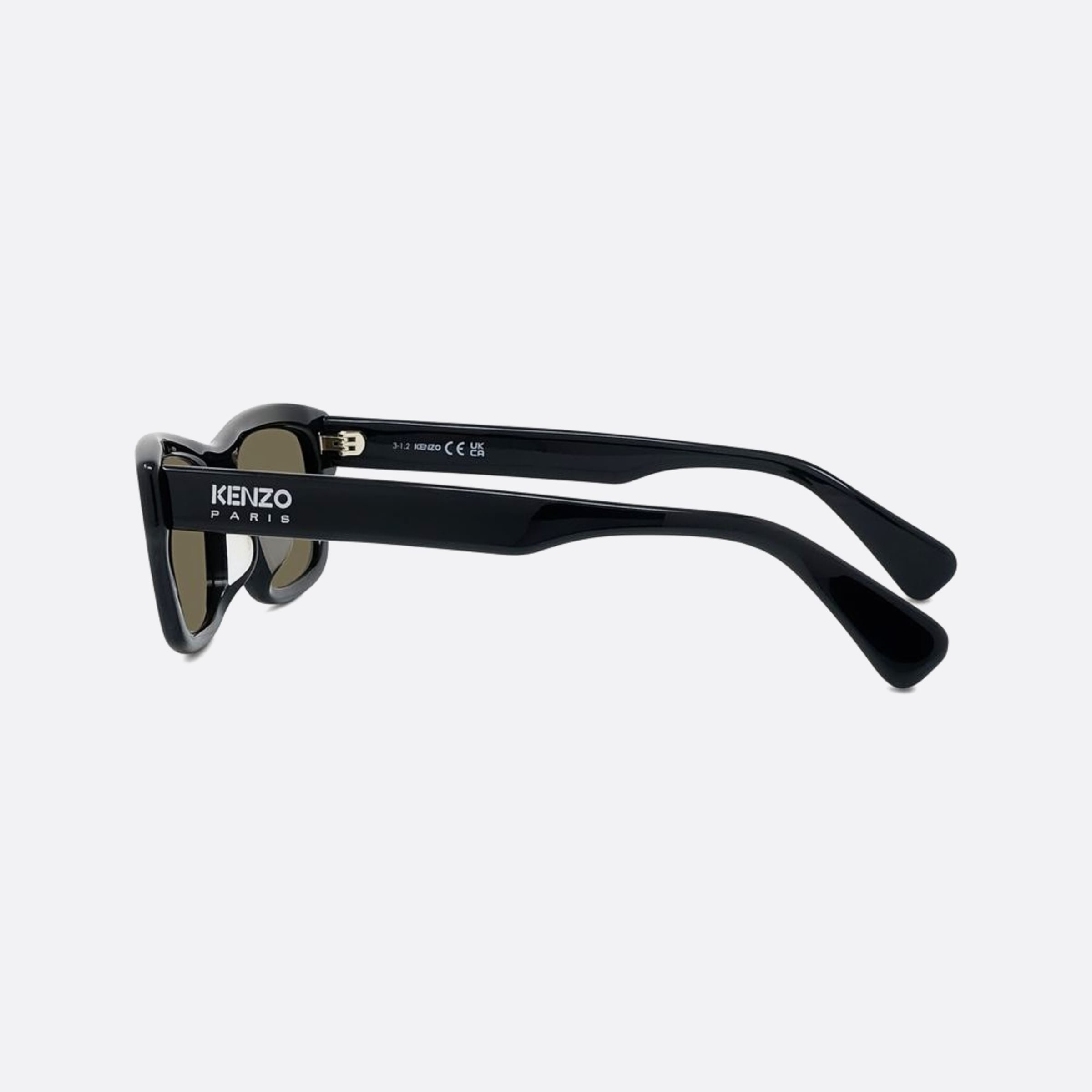 Kenzo 52mm Nigo1 01n Black Rectangle Unisex Sunglasses - Detail View