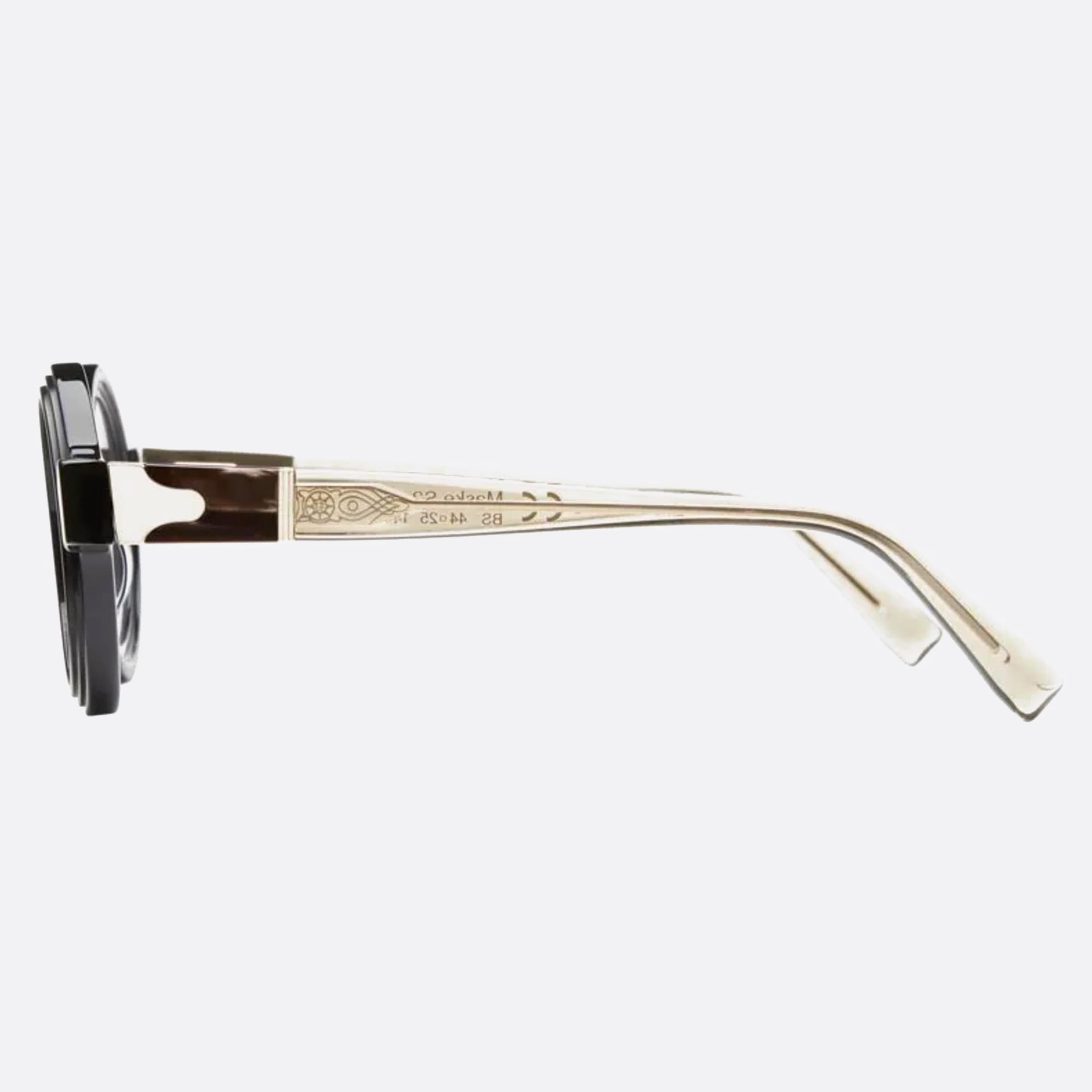 Kuboraum 44mm Maske Black Round Unisex Eyeglasses - Detail View