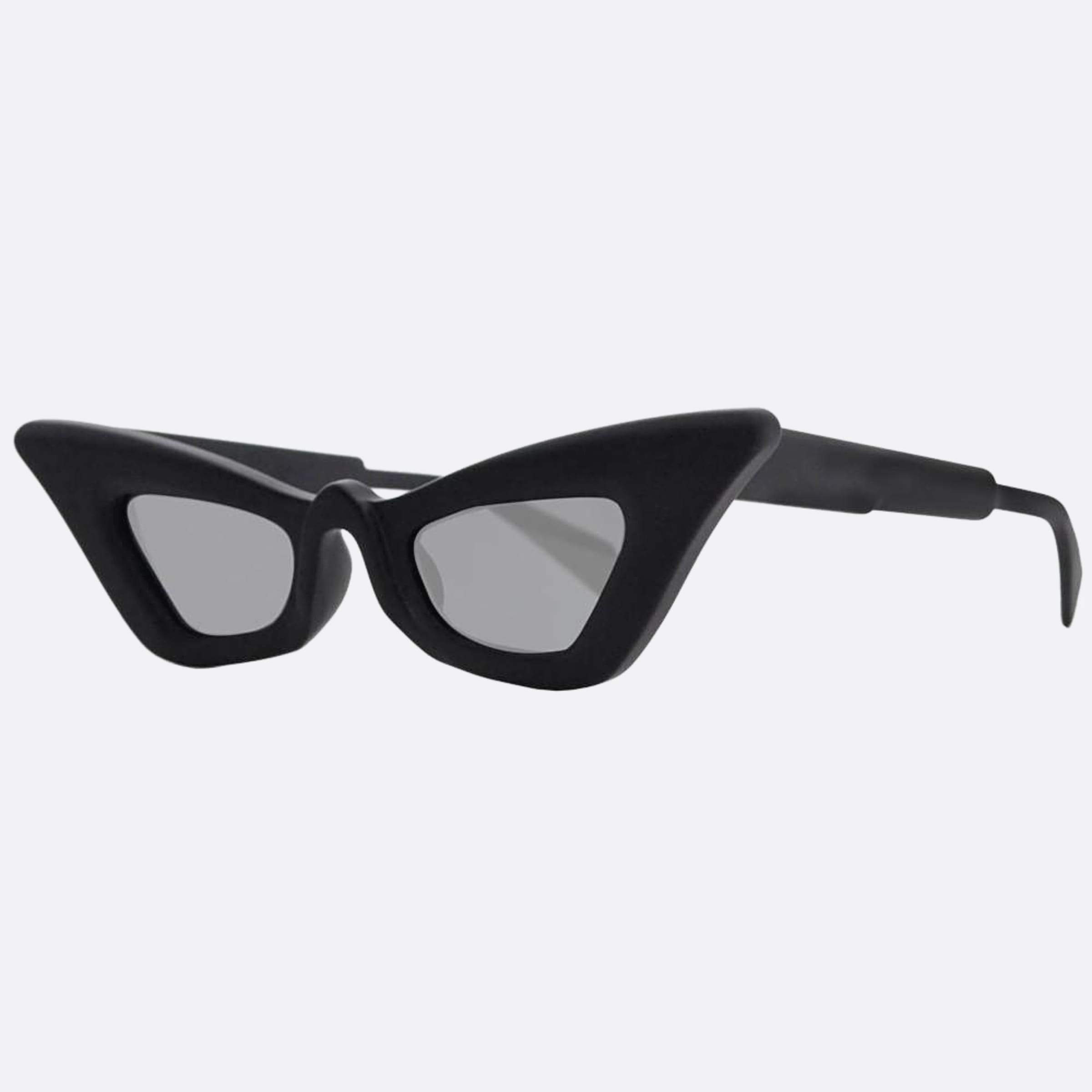 Kuboraum 48mm Maske Black Cat Eye Women Sunglasses - Side View