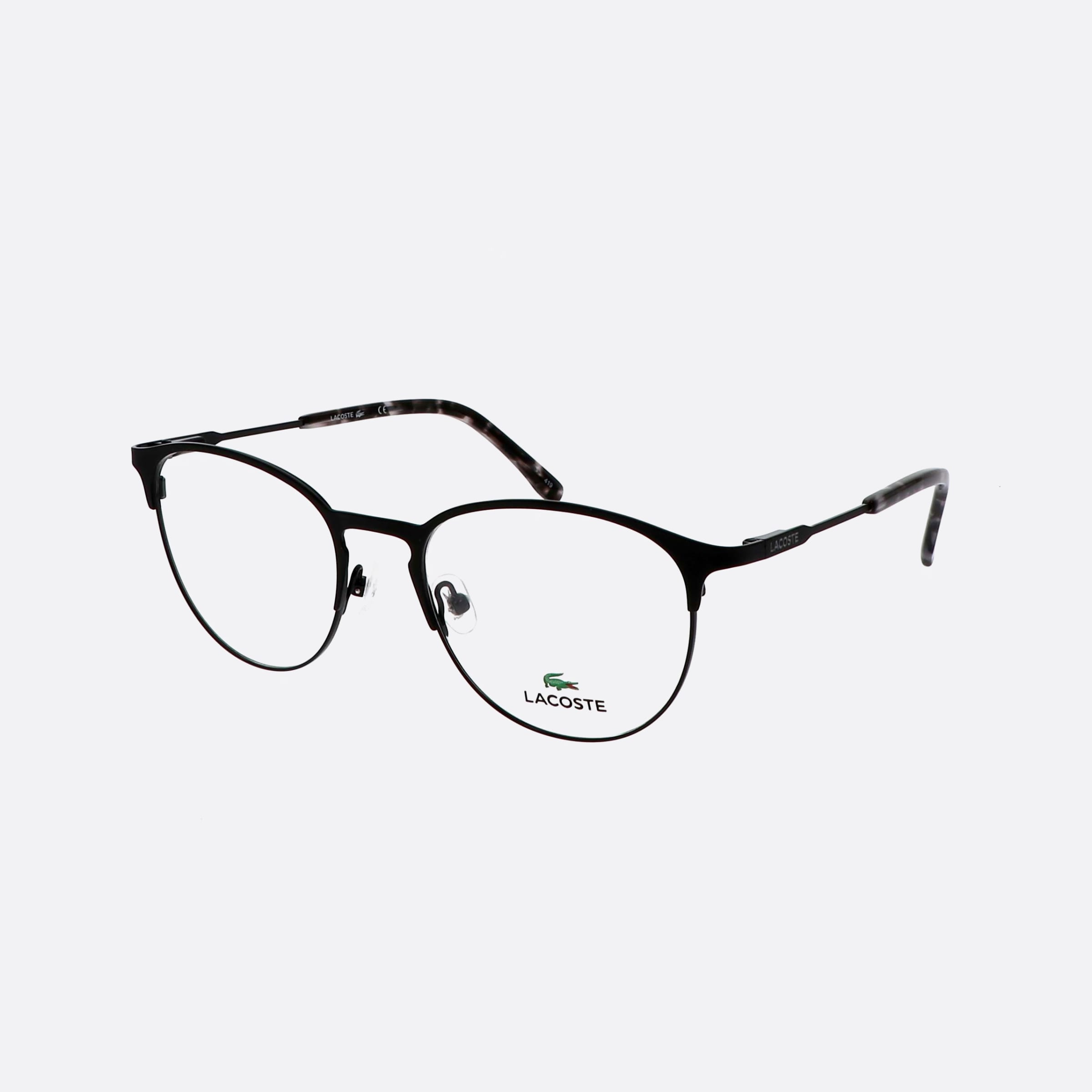 Lacoste 52mm L2251 Black Round Unisex Eyeglasses - Main View