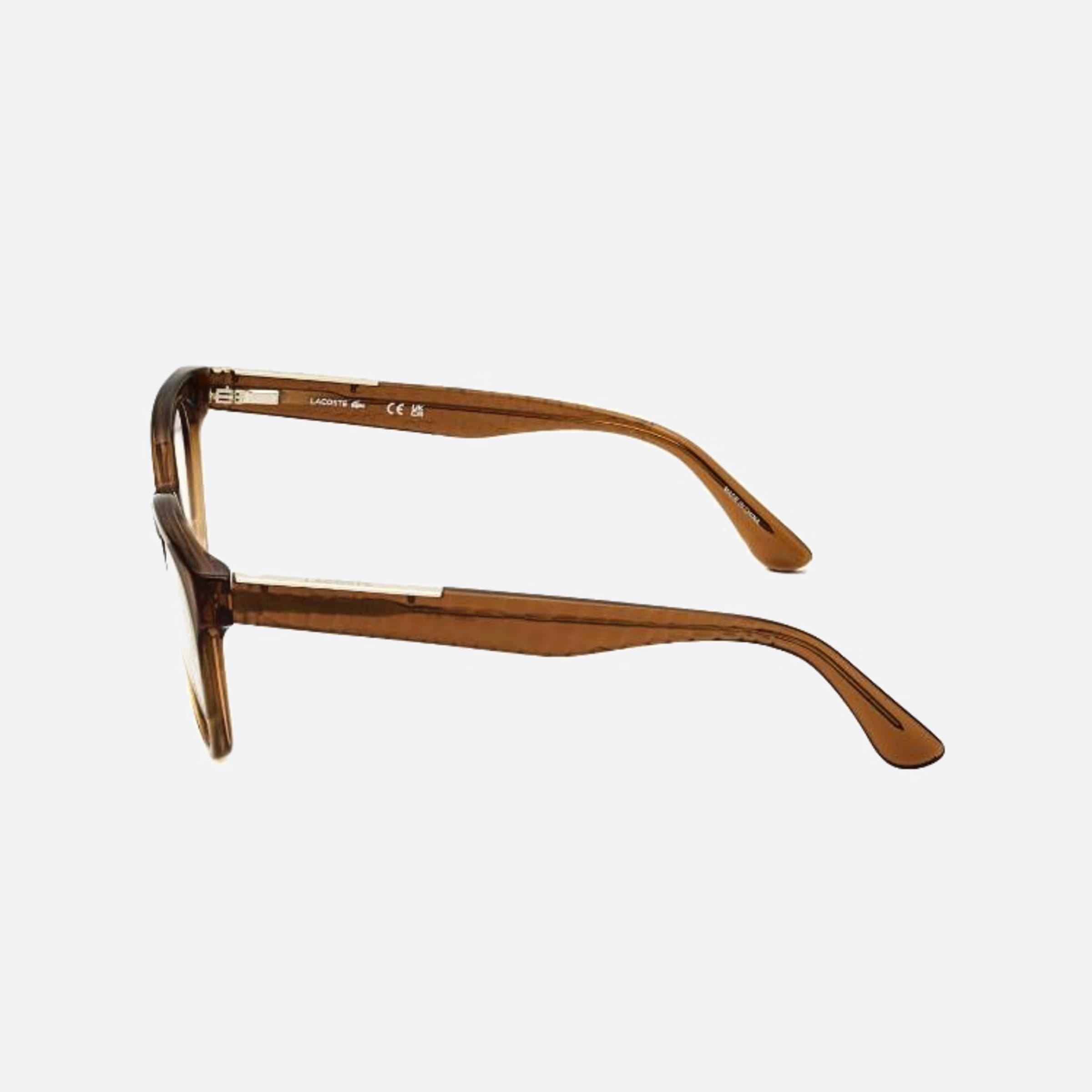 Lacoste 53mm L2901 Brown Geometric Women Eyeglasses - Detail View