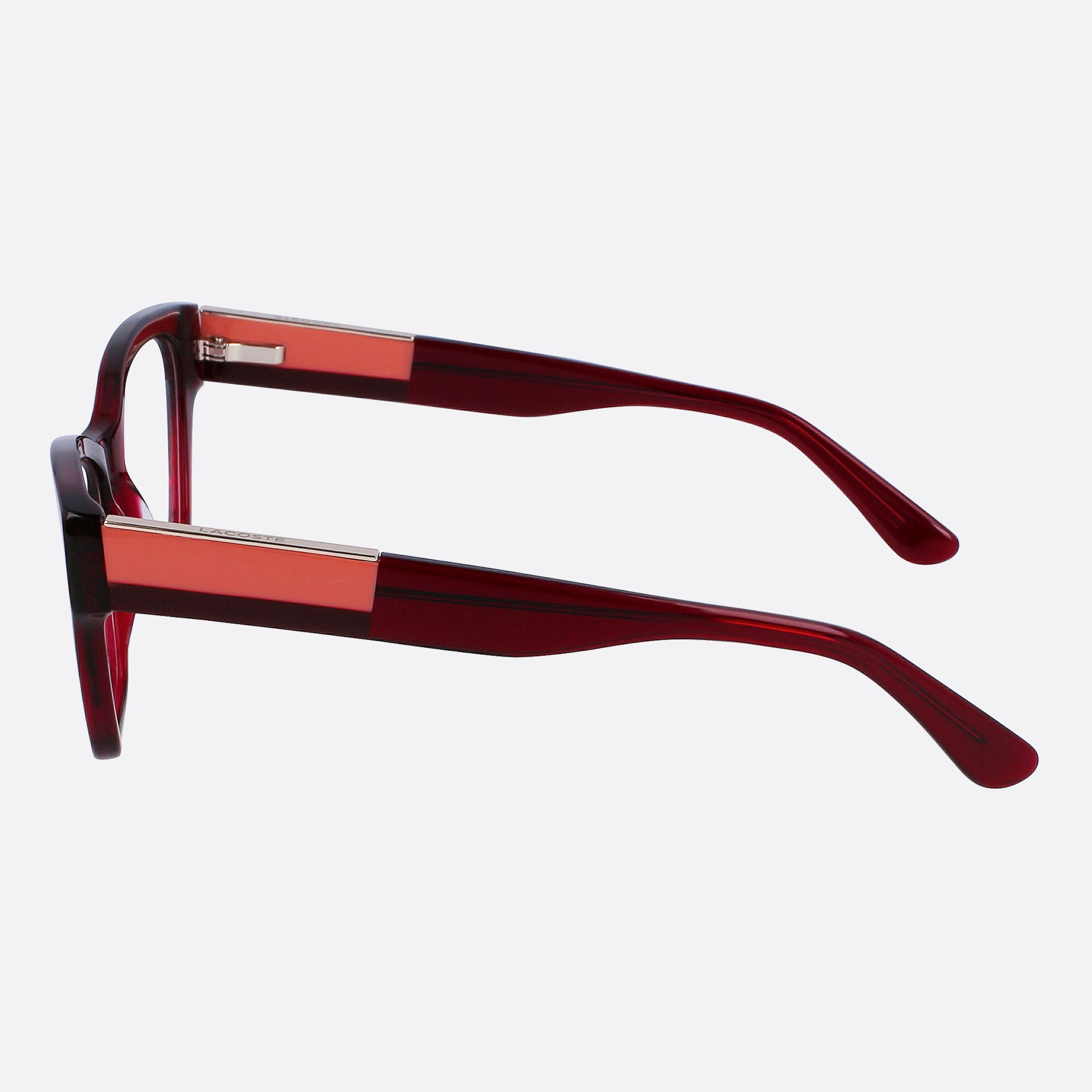 Lacoste 54mm L2919 Red Squared Women Eyeglasses - Detail View