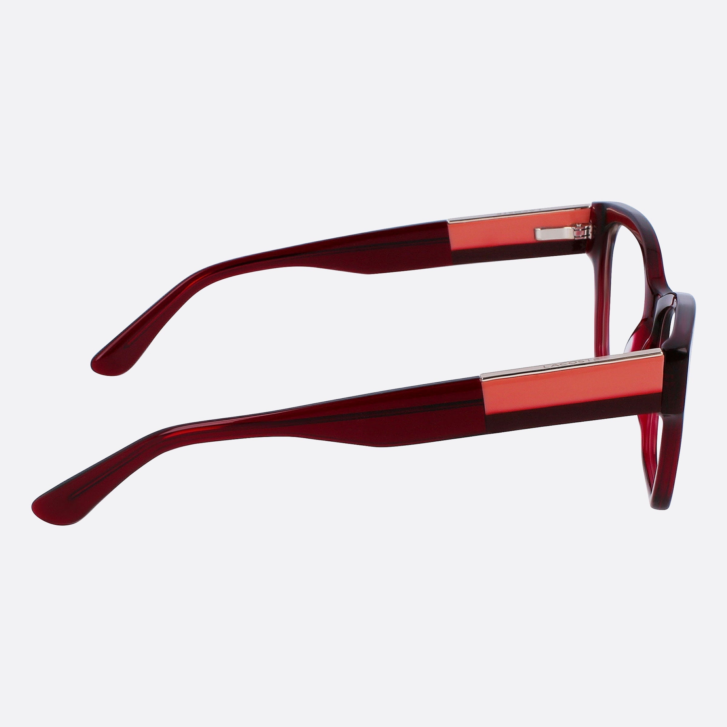 Lacoste 54mm L2919 Red Squared Women Eyeglasses - Additional Angle