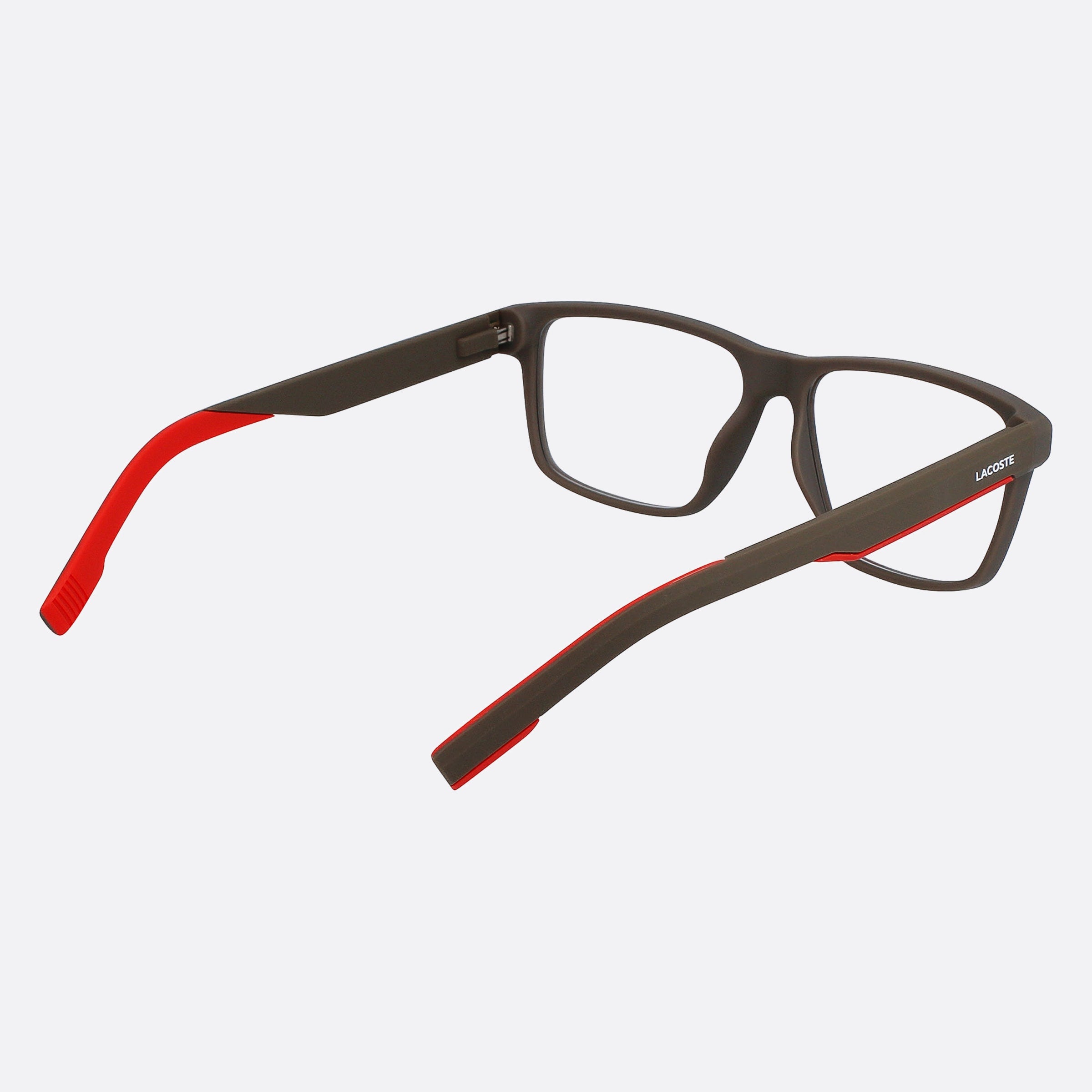 Lacoste 57mm L2923 Grey Squared Men Eyeglasses - Additional Angle