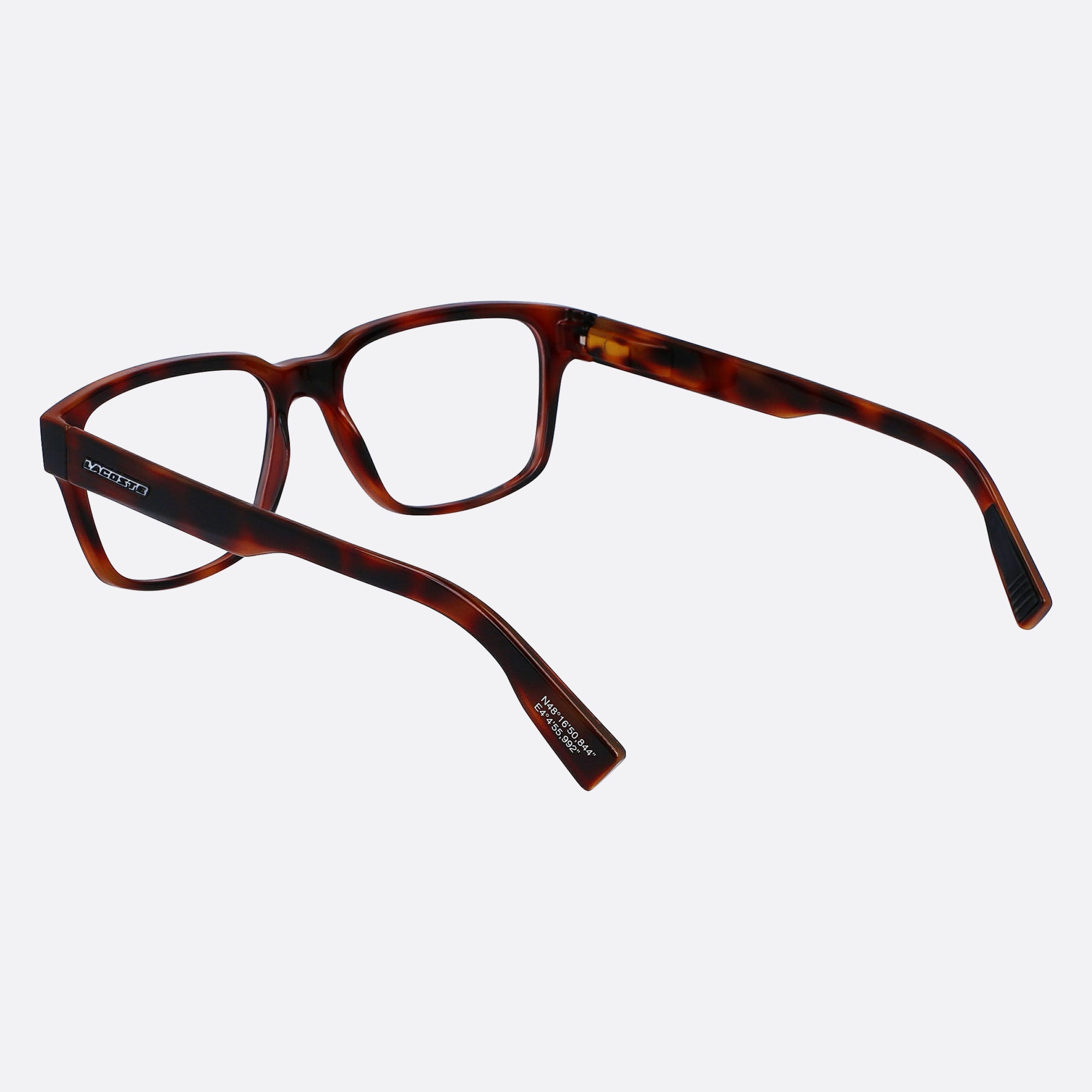 Lacoste 56mm L2927 Havana Squared Men Eyeglasses - Lifestyle Shot