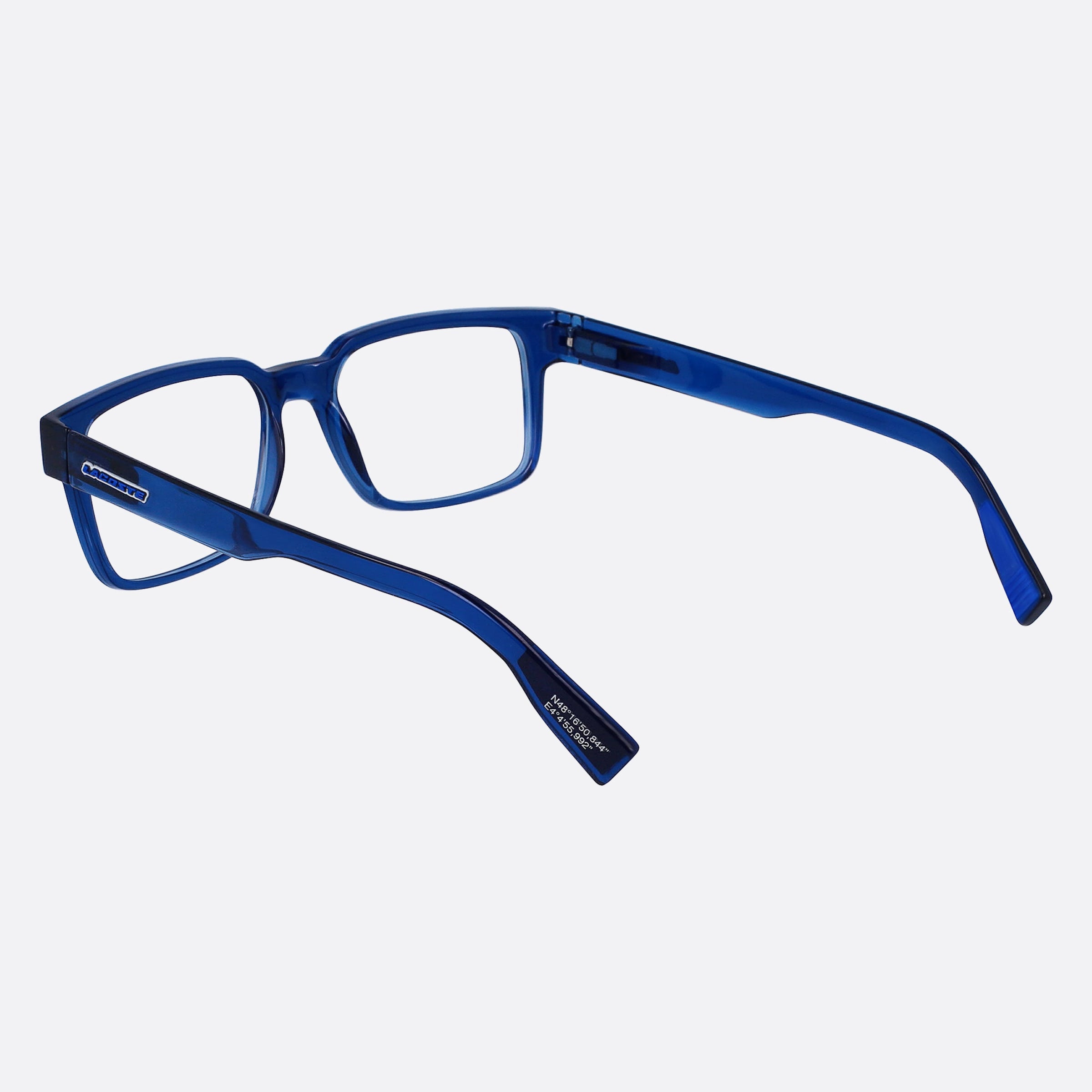 Lacoste 53mm L2928 Blue Squared Men Eyeglasses - Lifestyle Shot
