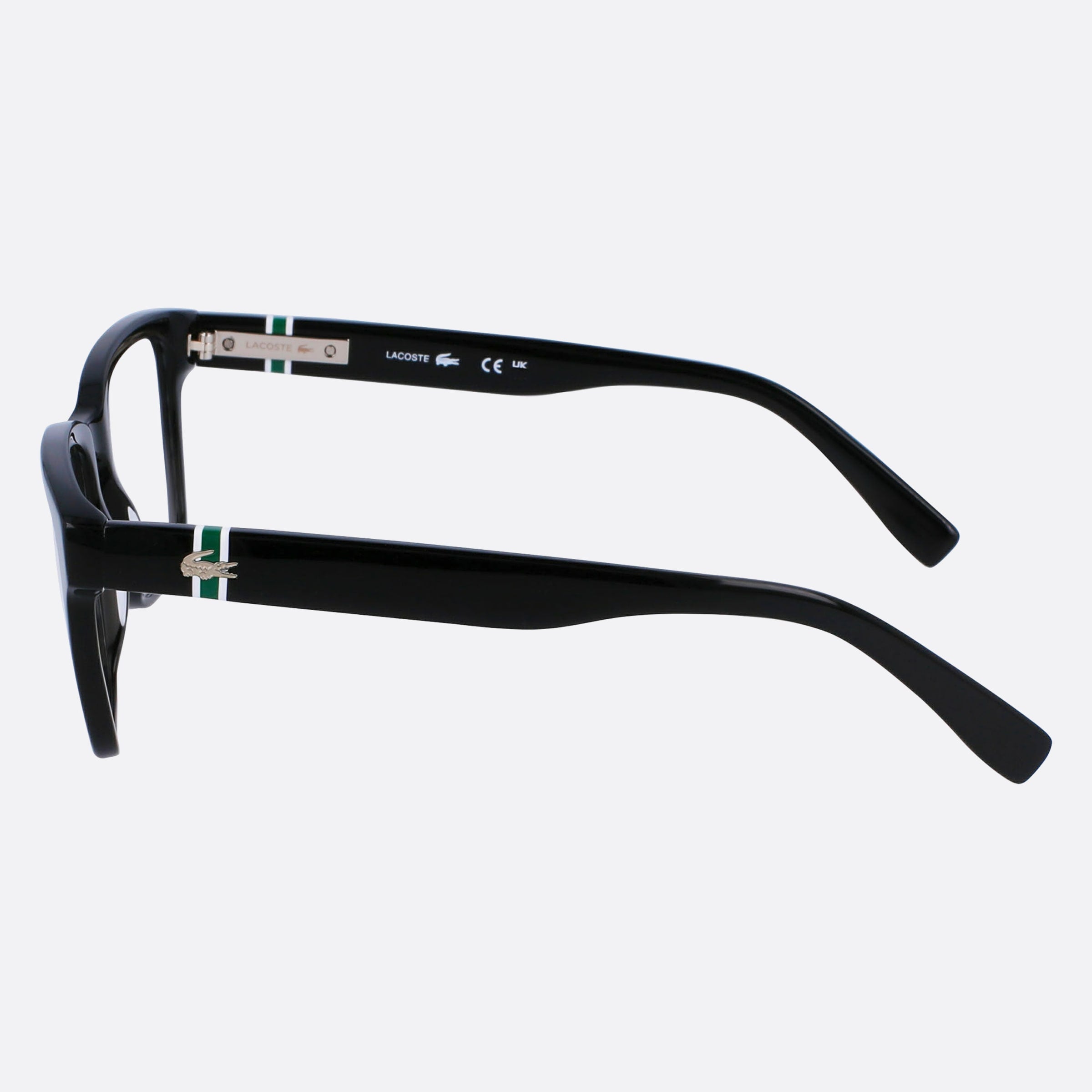 Lacoste 53mm L2932 Black Squared Men Eyeglasses - Detail View