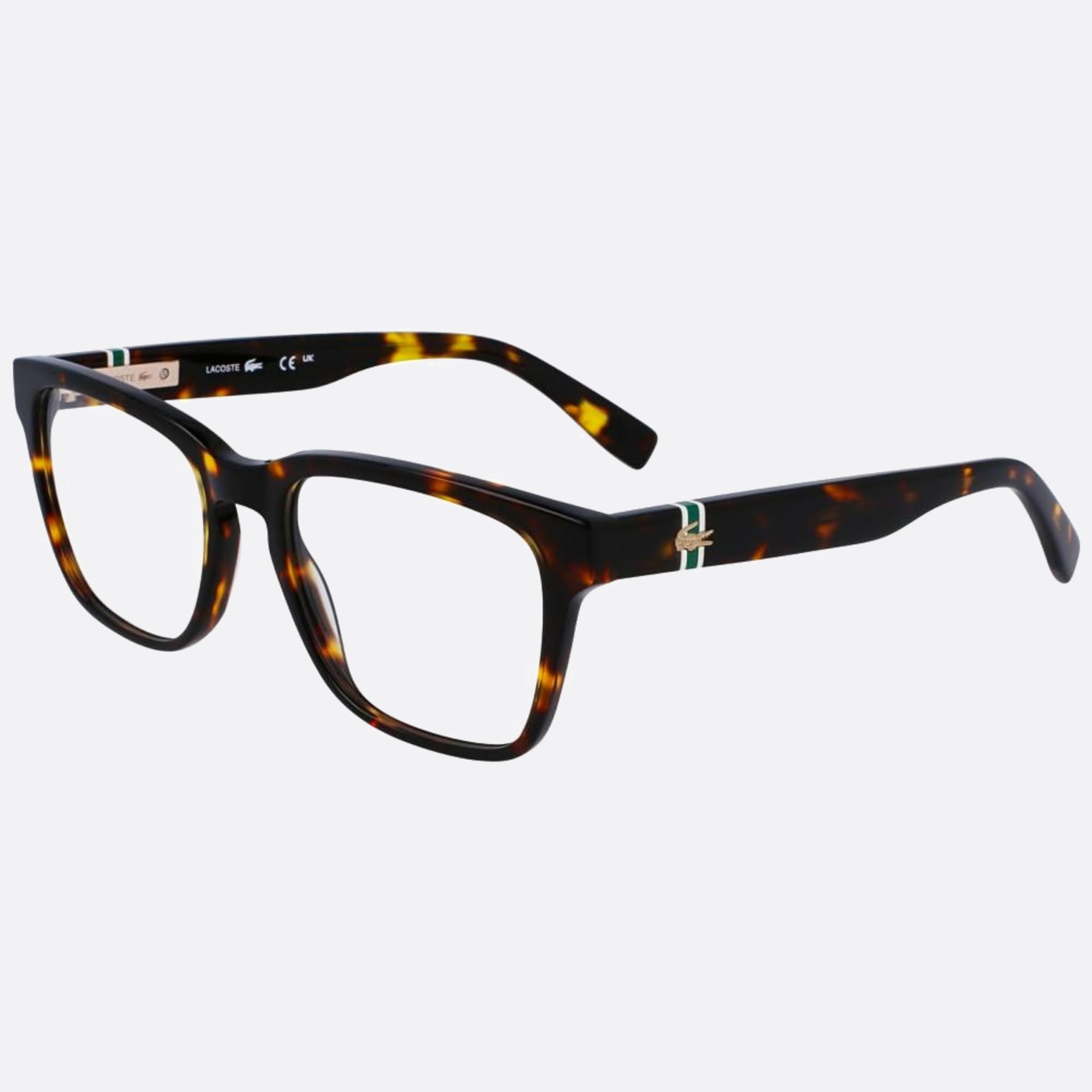 Lacoste 53mm L2932 Havana Squared Men Eyeglasses - Side View