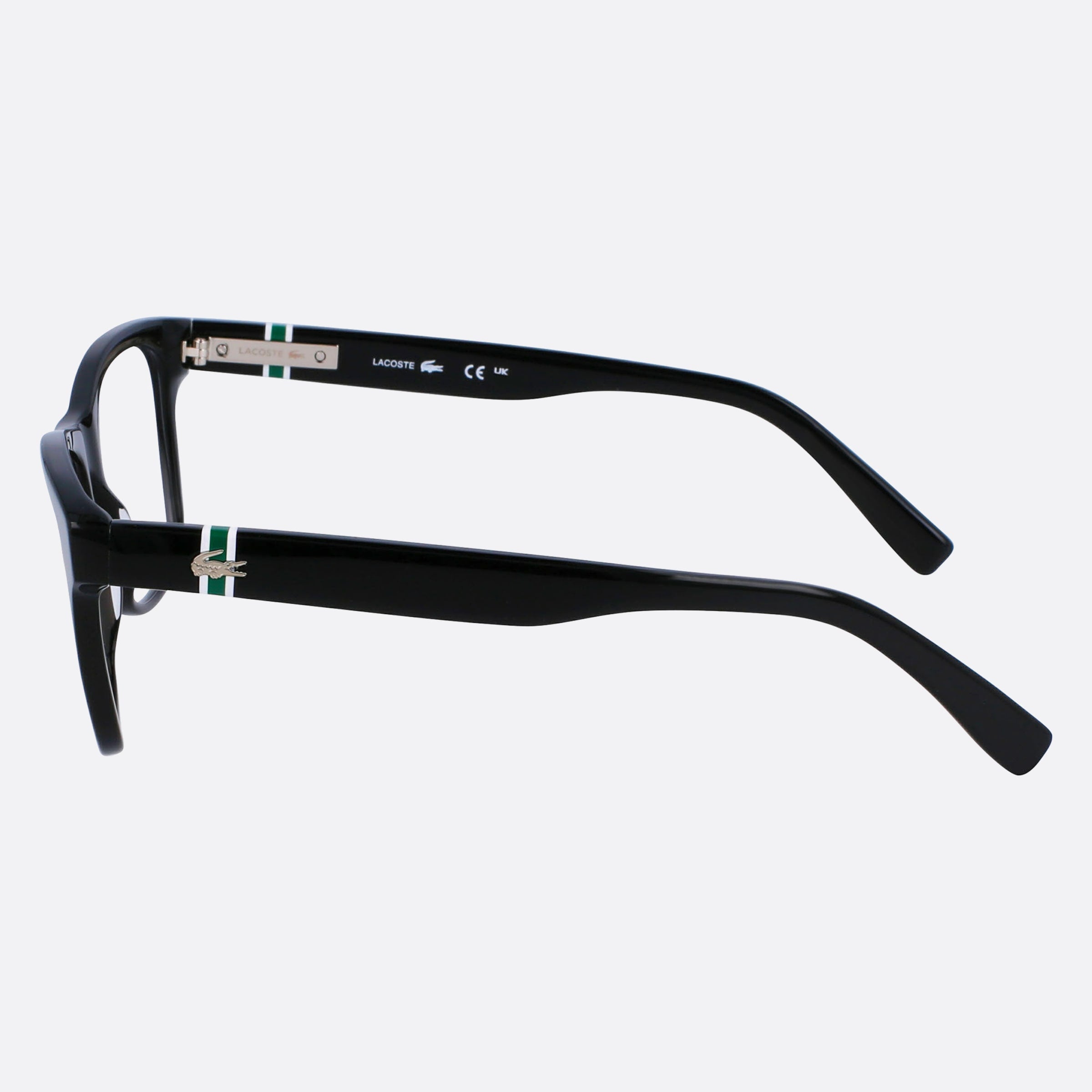 Lacoste 54mm L2933 Black Squared Unisex Eyeglasses - Detail View