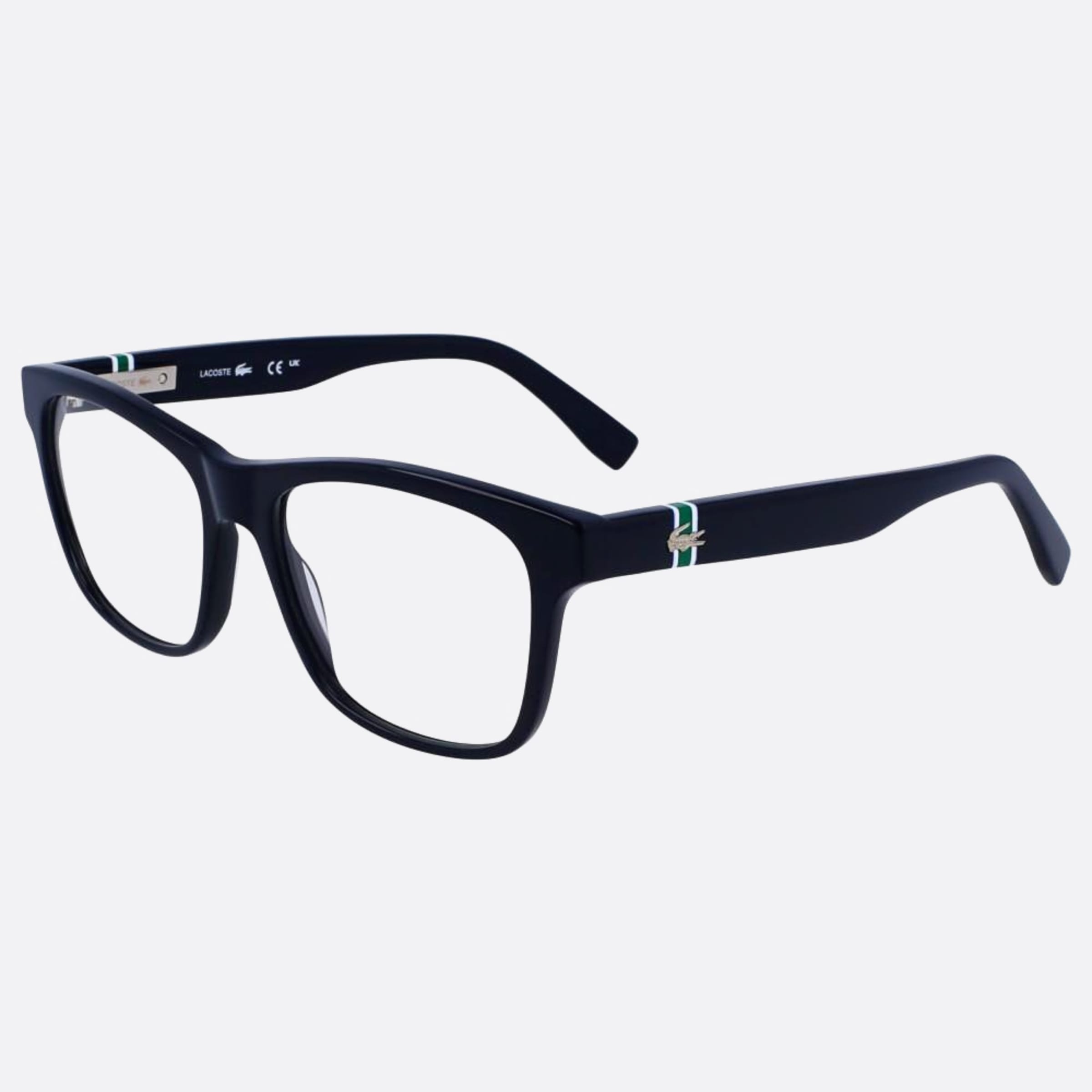 Lacoste 54mm L2933 Blue Squared Unisex Eyeglasses - Side View