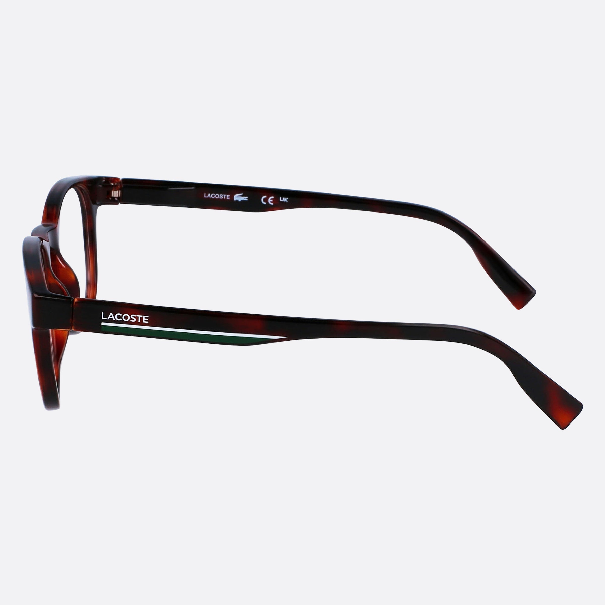 Lacoste 46mm L3654 Havana Squared Children Eyeglasses - Detail View