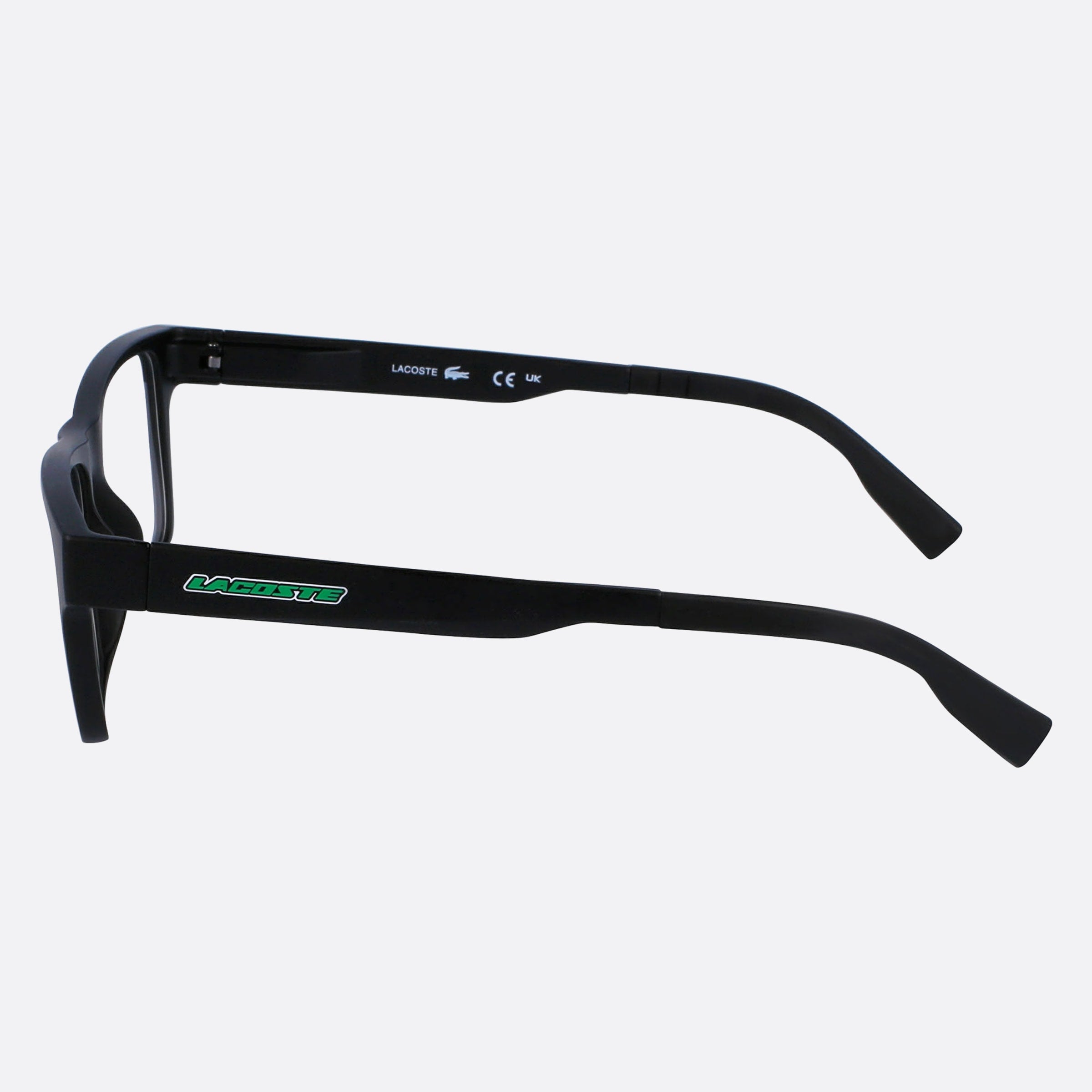 Lacoste 49mm L3655 Black Squared Children Eyeglasses - Detail View