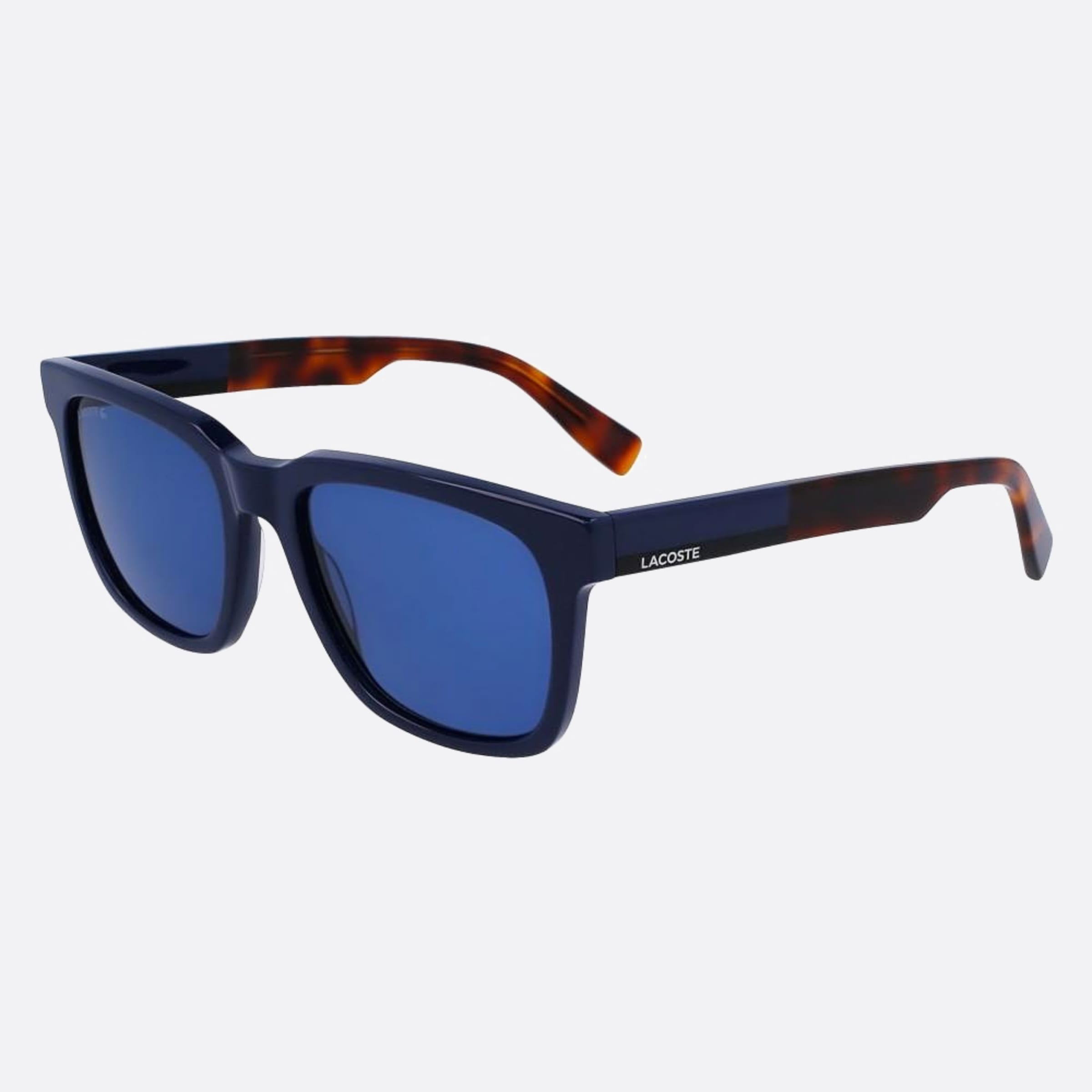 Lacoste 54mm L996s Blue Squared Unisex Sunglasses - Side View