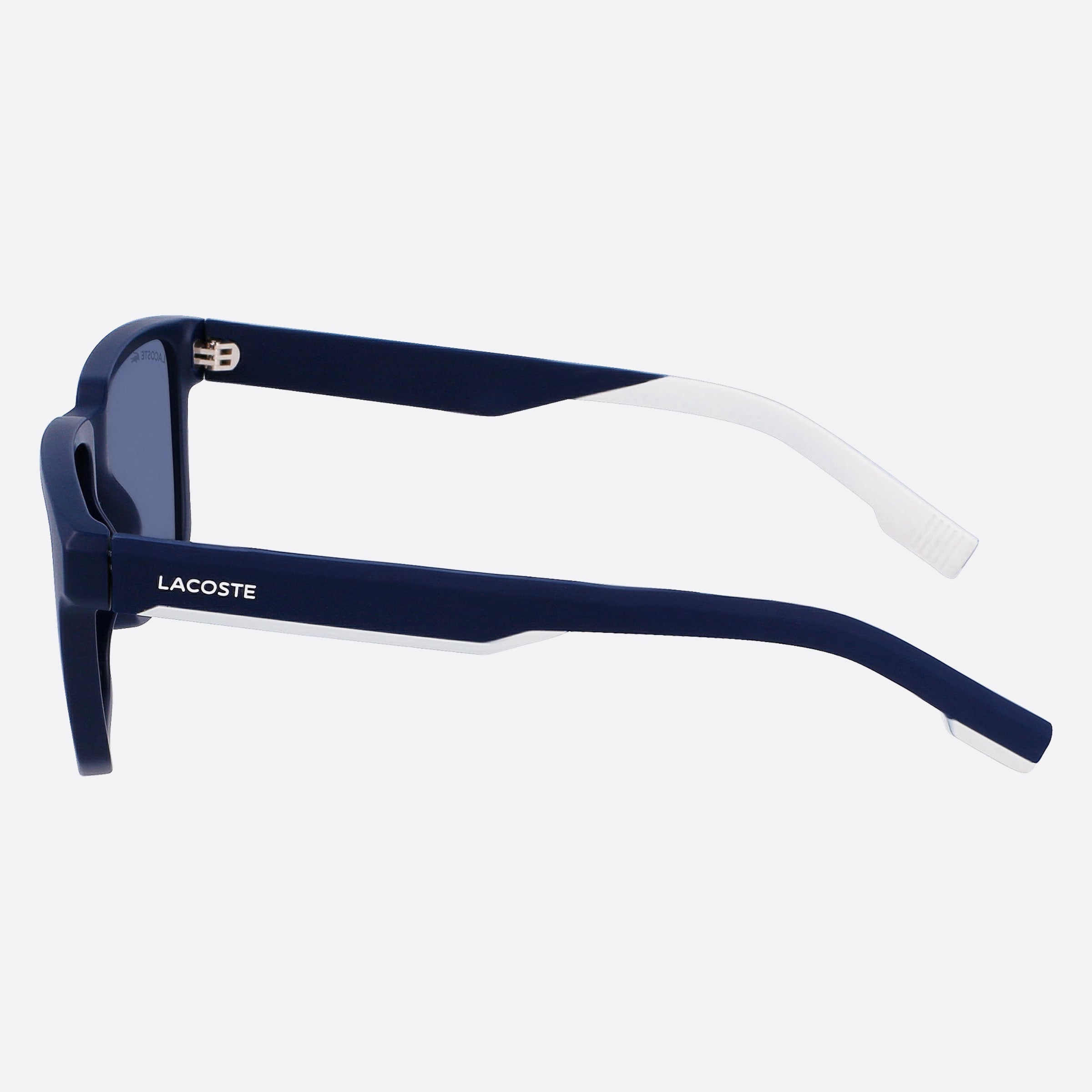 Lacoste 55mm L999s Blue Geometric Men Sunglasses - Detail View