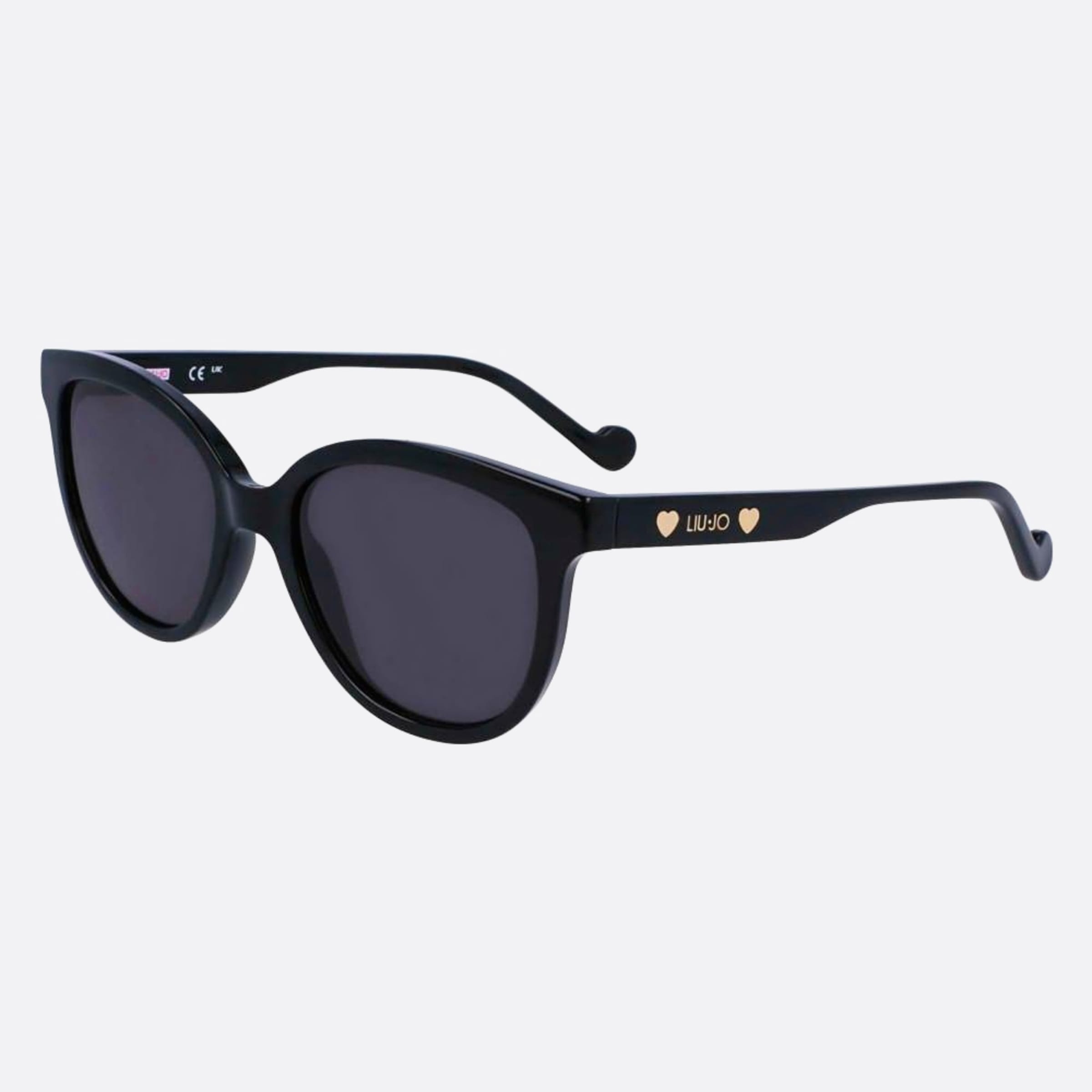Liu 51mm Junior Black Squared Children Sunglasses - Side View