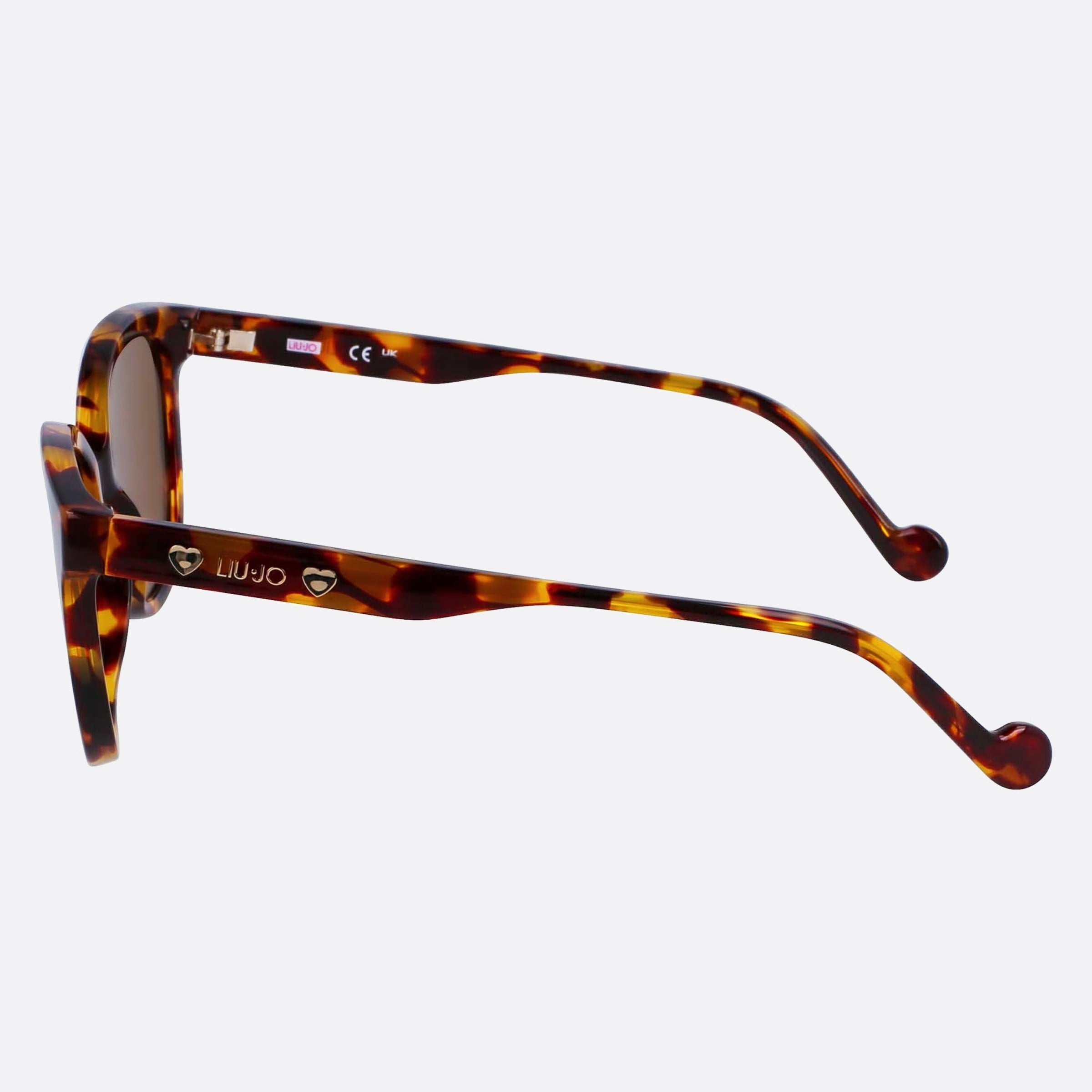 Liu 51mm Junior Havana Squared Children Sunglasses - Detail View
