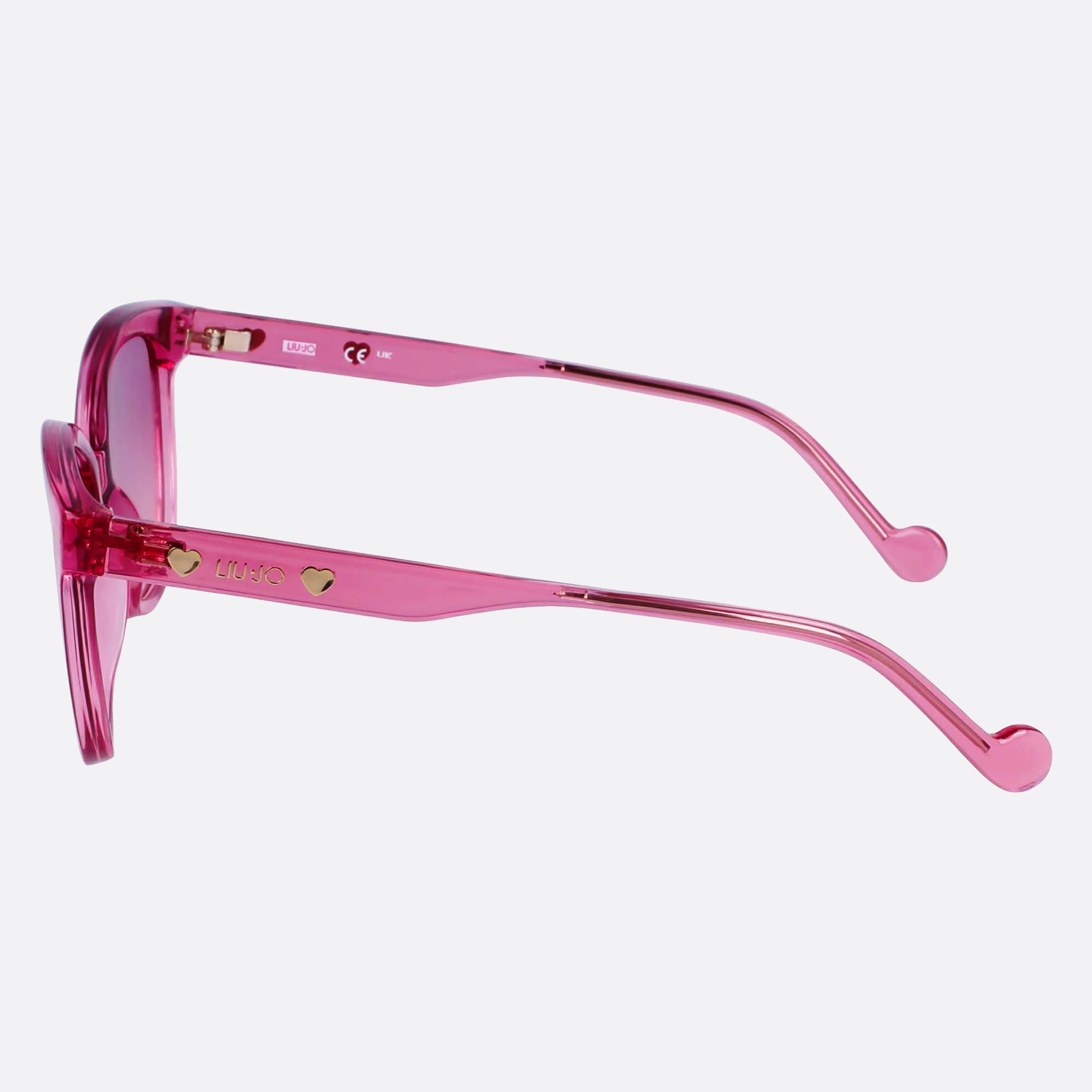 Liu 51mm Junior Pink Squared Children Sunglasses - Detail View